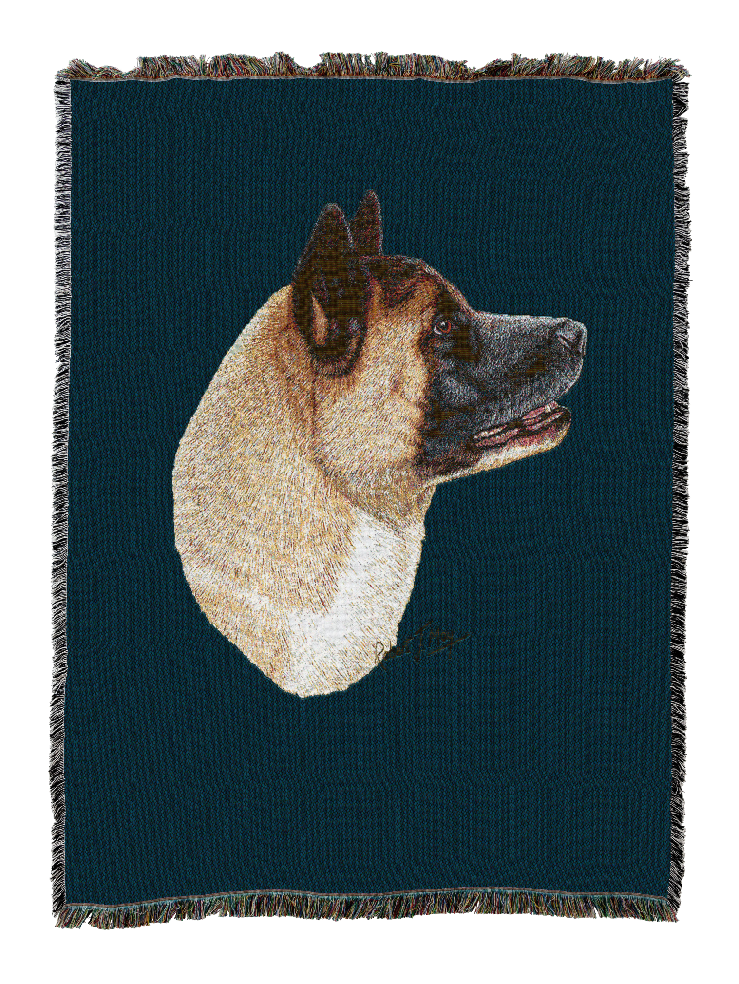 Akita Blanket Blue
