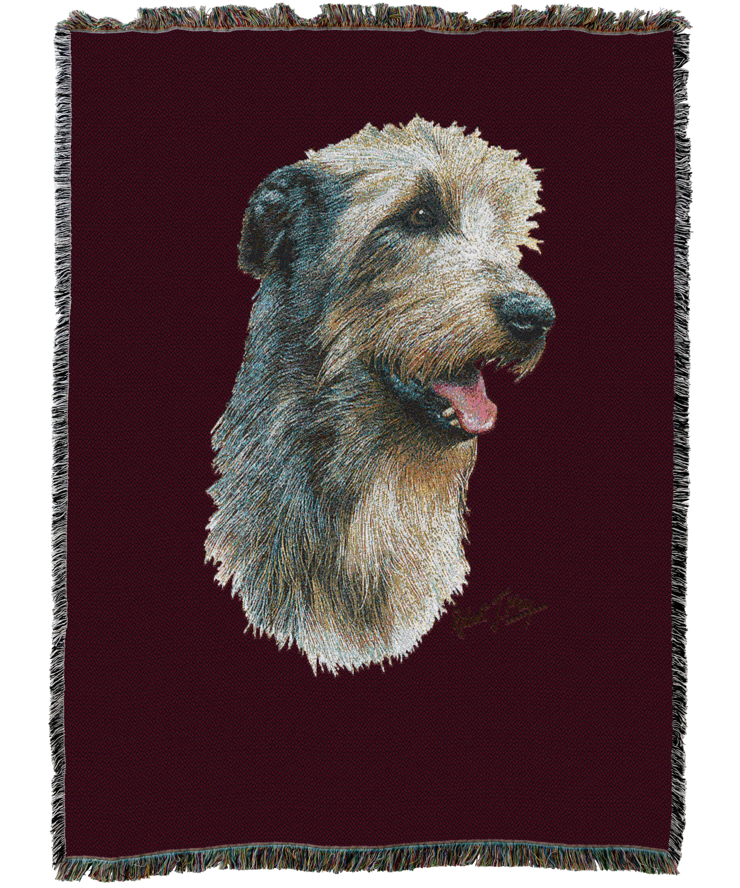 Irish Wolfhound Blanket Red