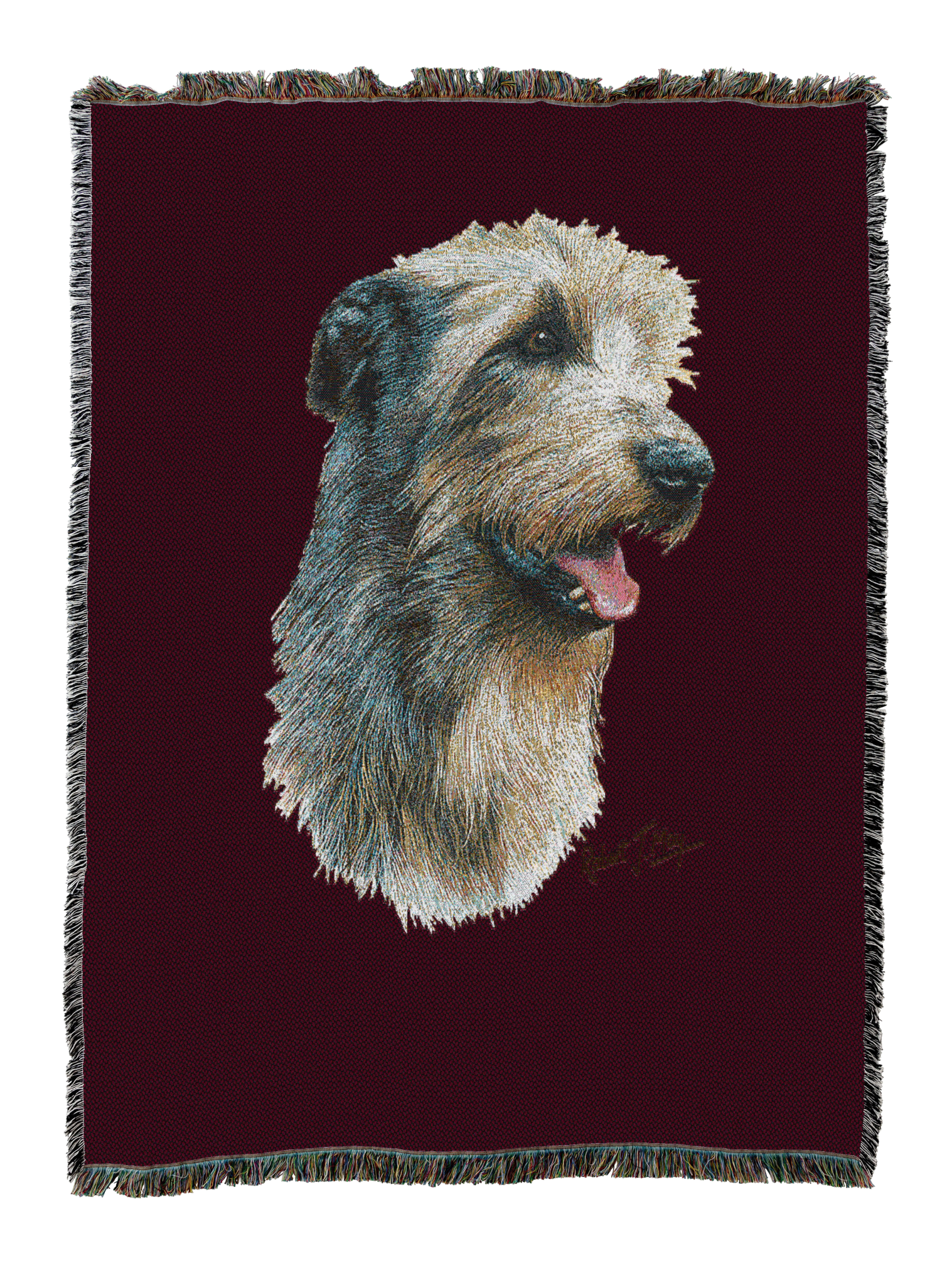 Irish Wolfhound Blanket Red