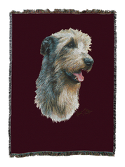 Irish Wolfhound Blanket Red