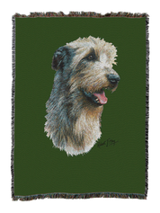 Irish Wolfhound Blanket Green