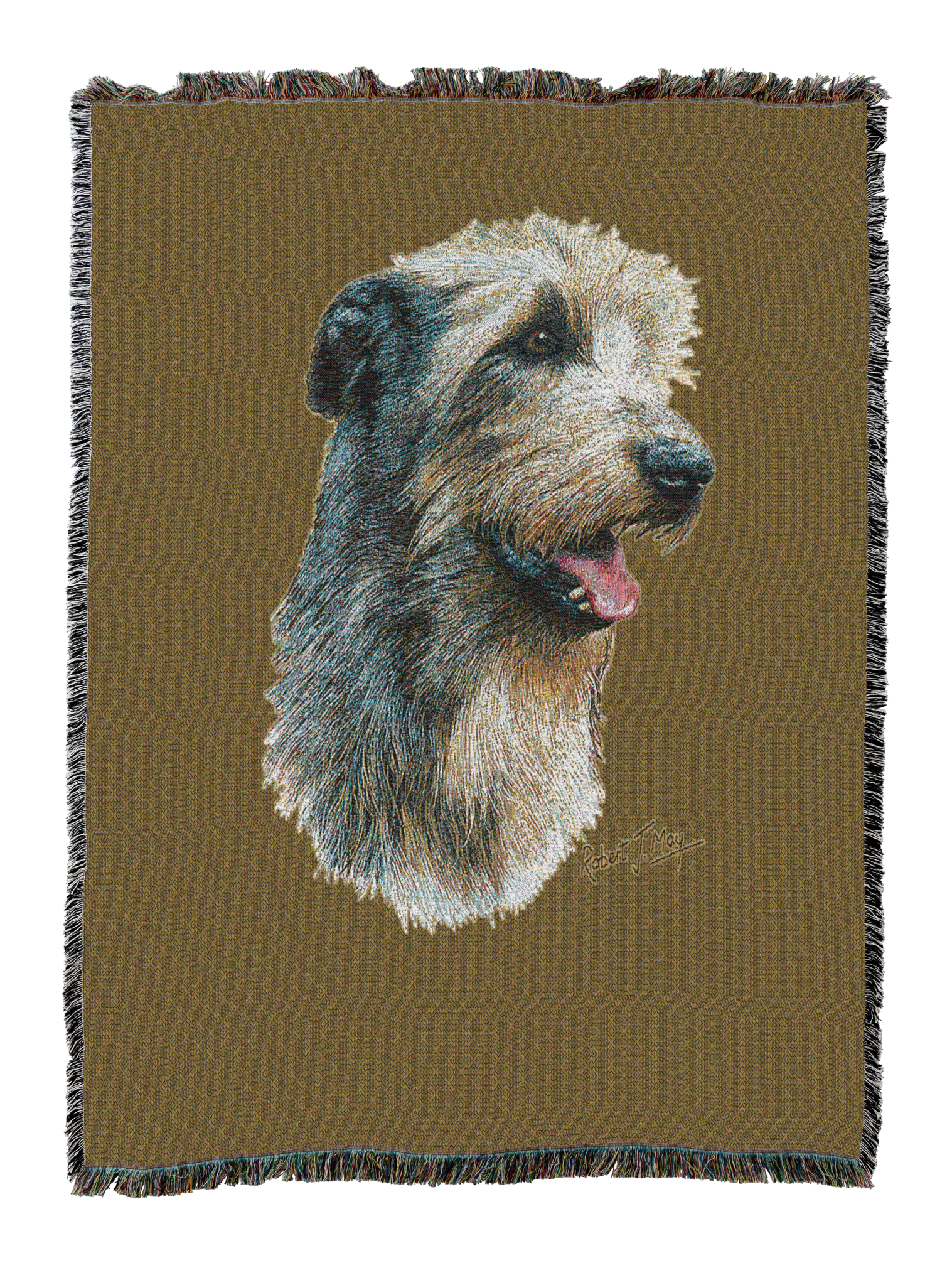 Irish Wolfhound Blanket Sand