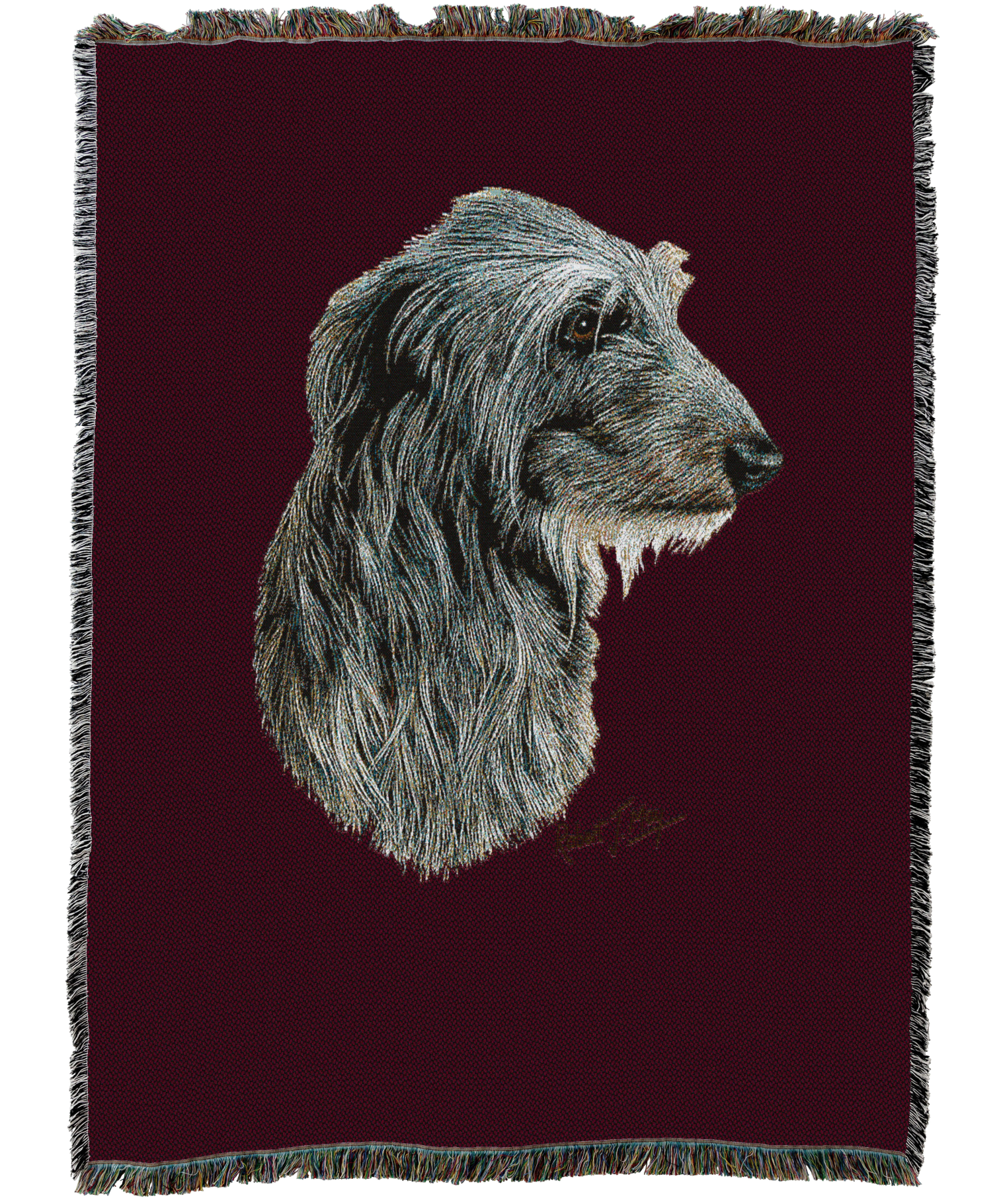 Scottish Deerhound Blanket Red