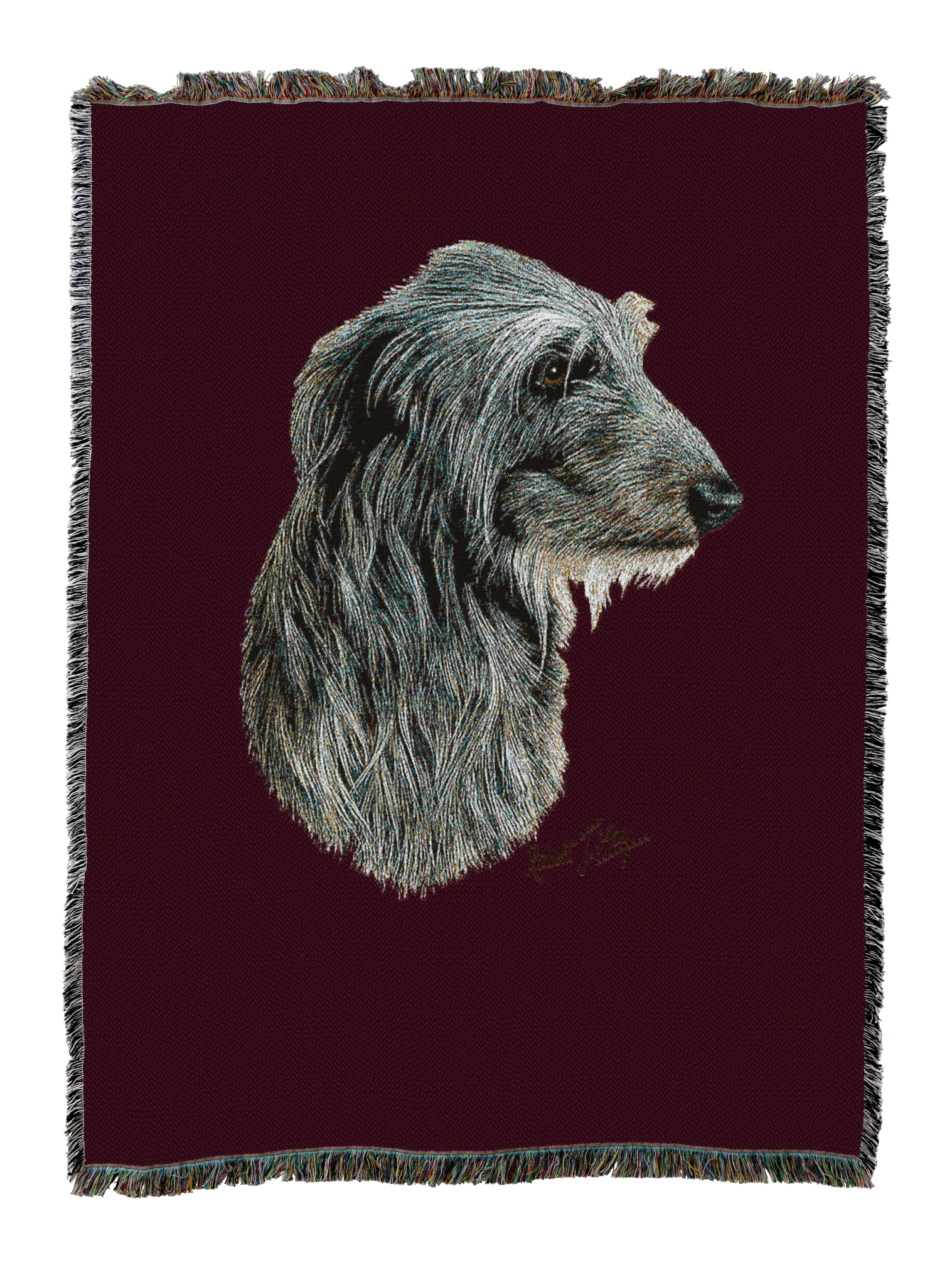 Scottish Deerhound Blanket Red