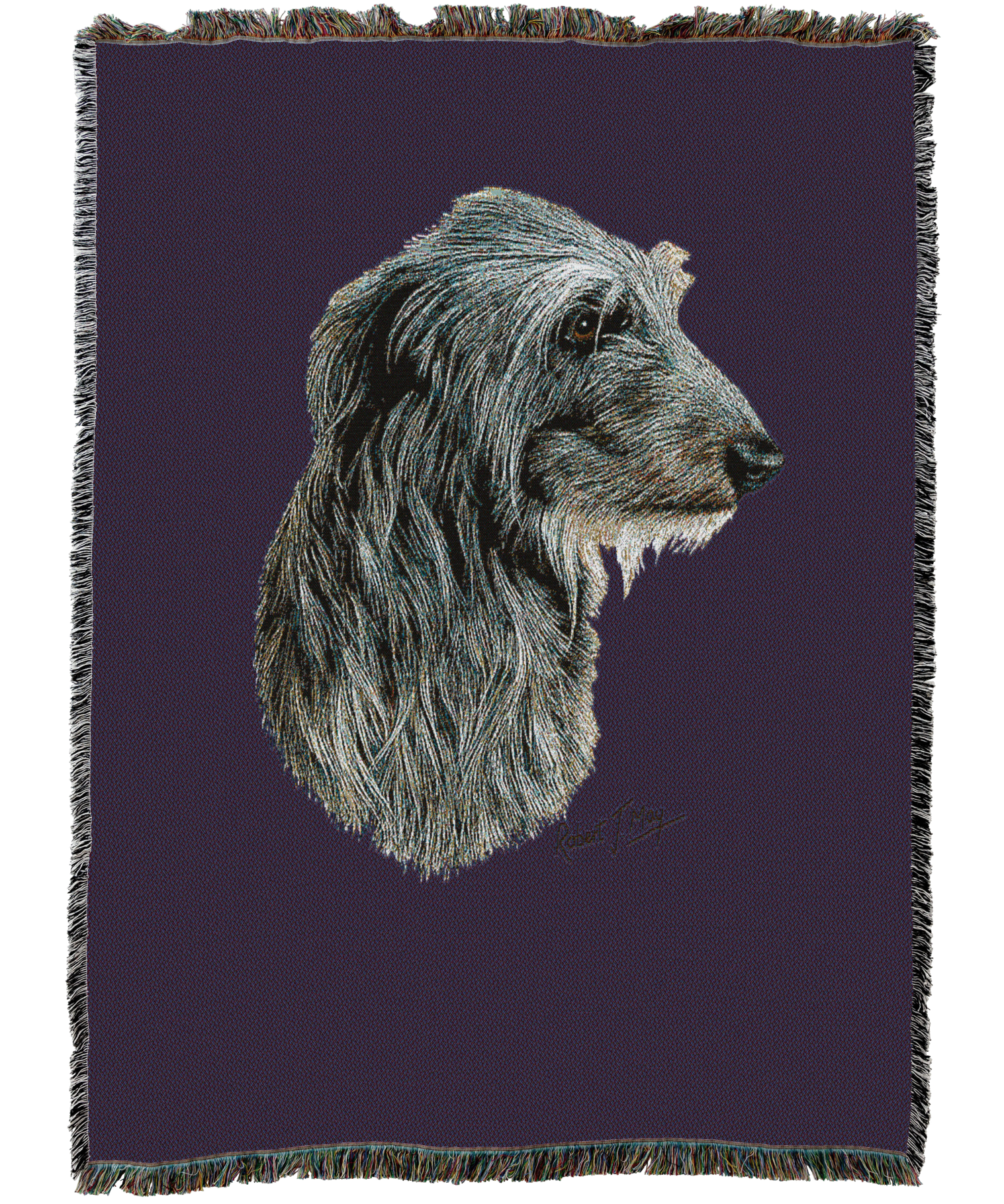 Scottish Deerhound Blanket Purple