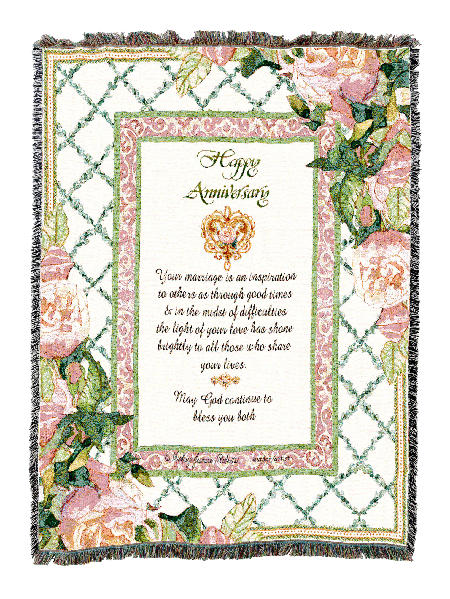 Happy Anniversary Blanket