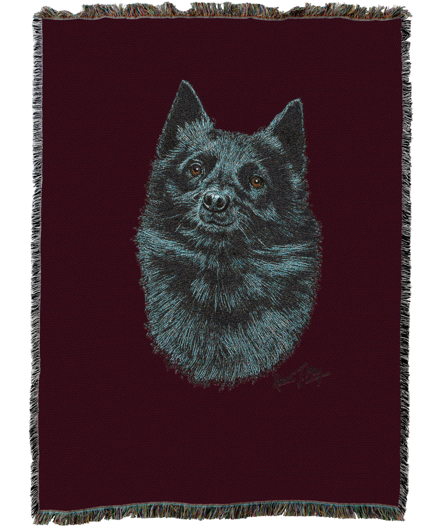 Schipperke Blanket Red