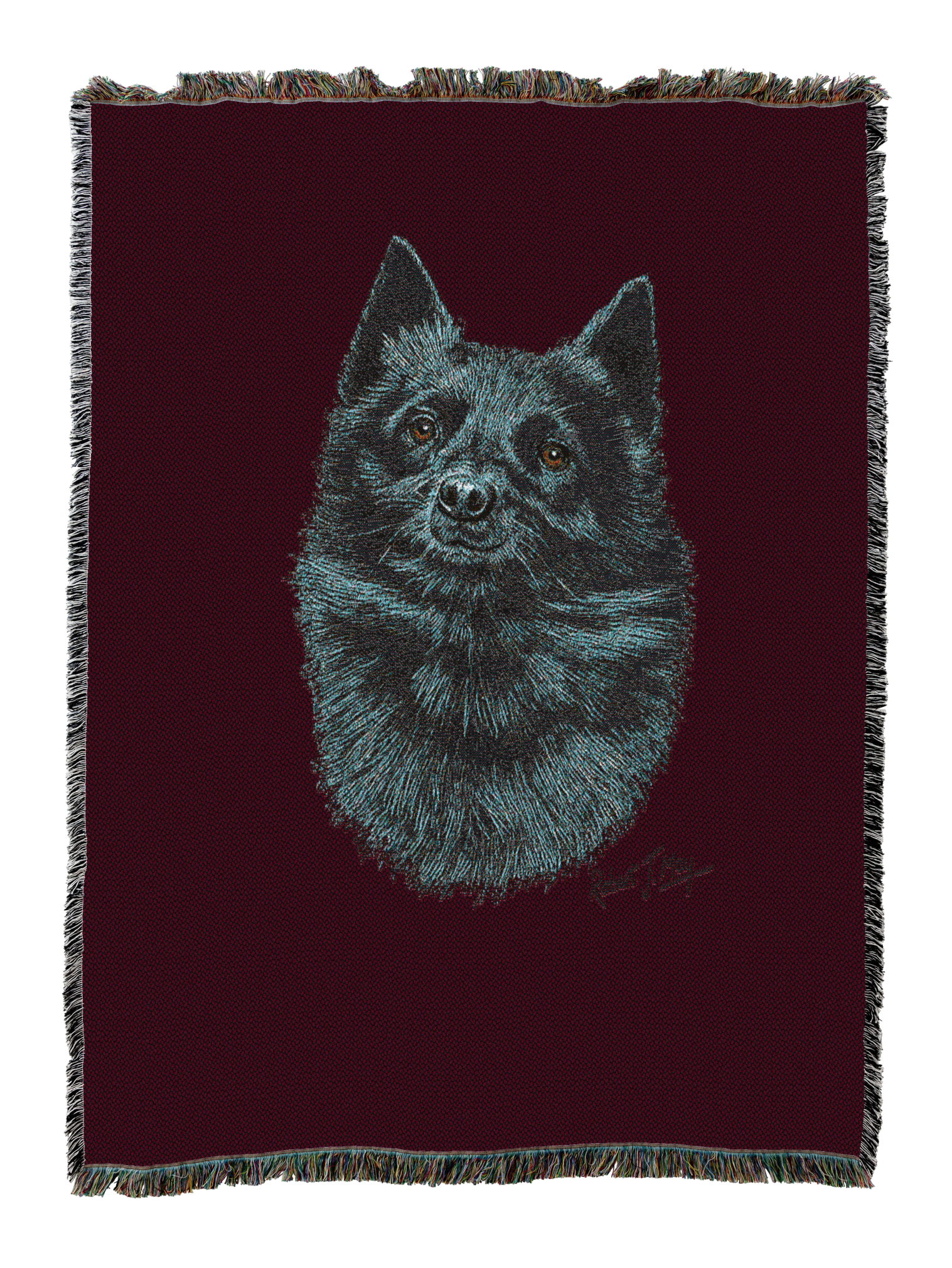 Schipperke Blanket Red
