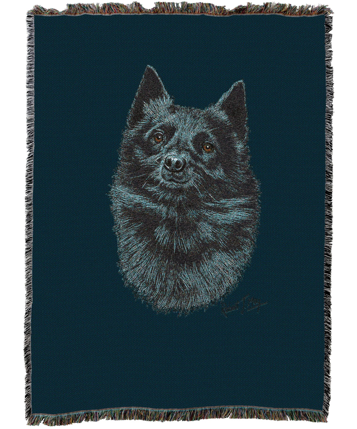 Schipperke Blanket Blue