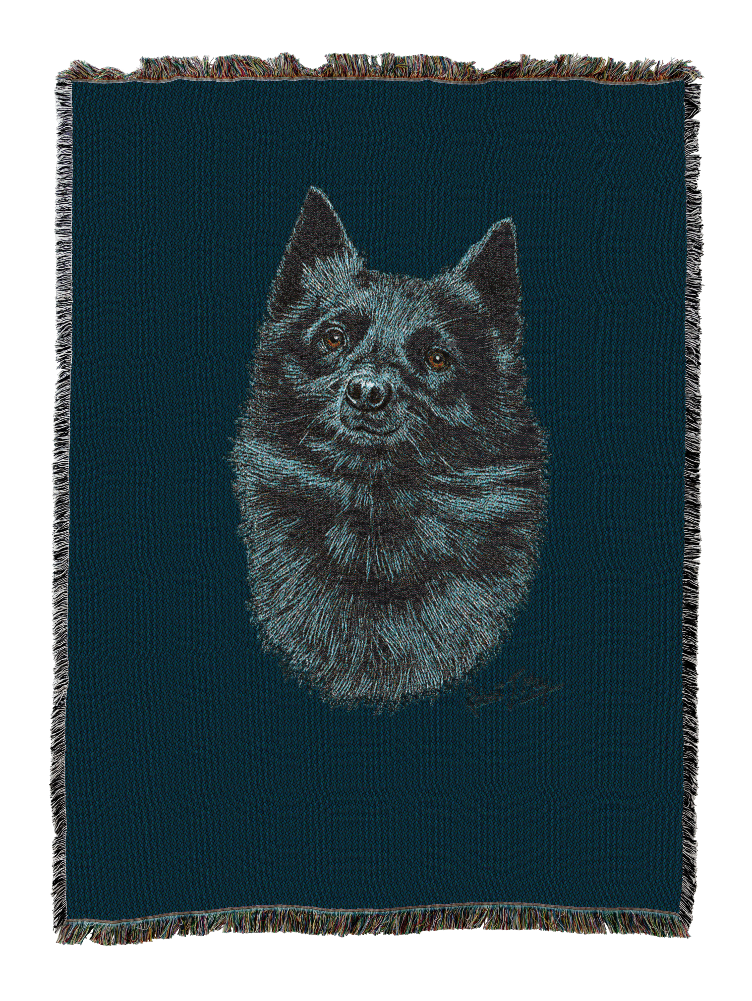 Schipperke Blanket Blue
