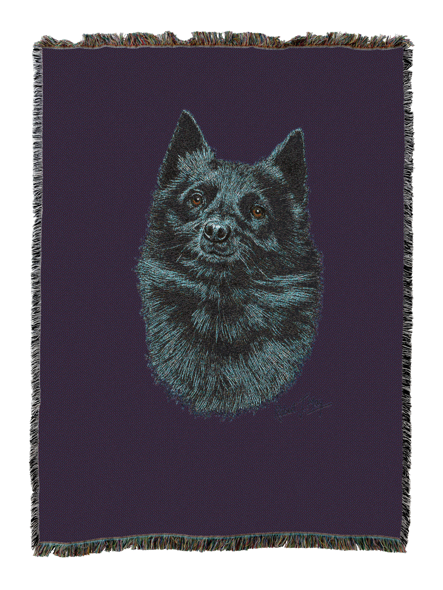 Schipperke Blanket Purple