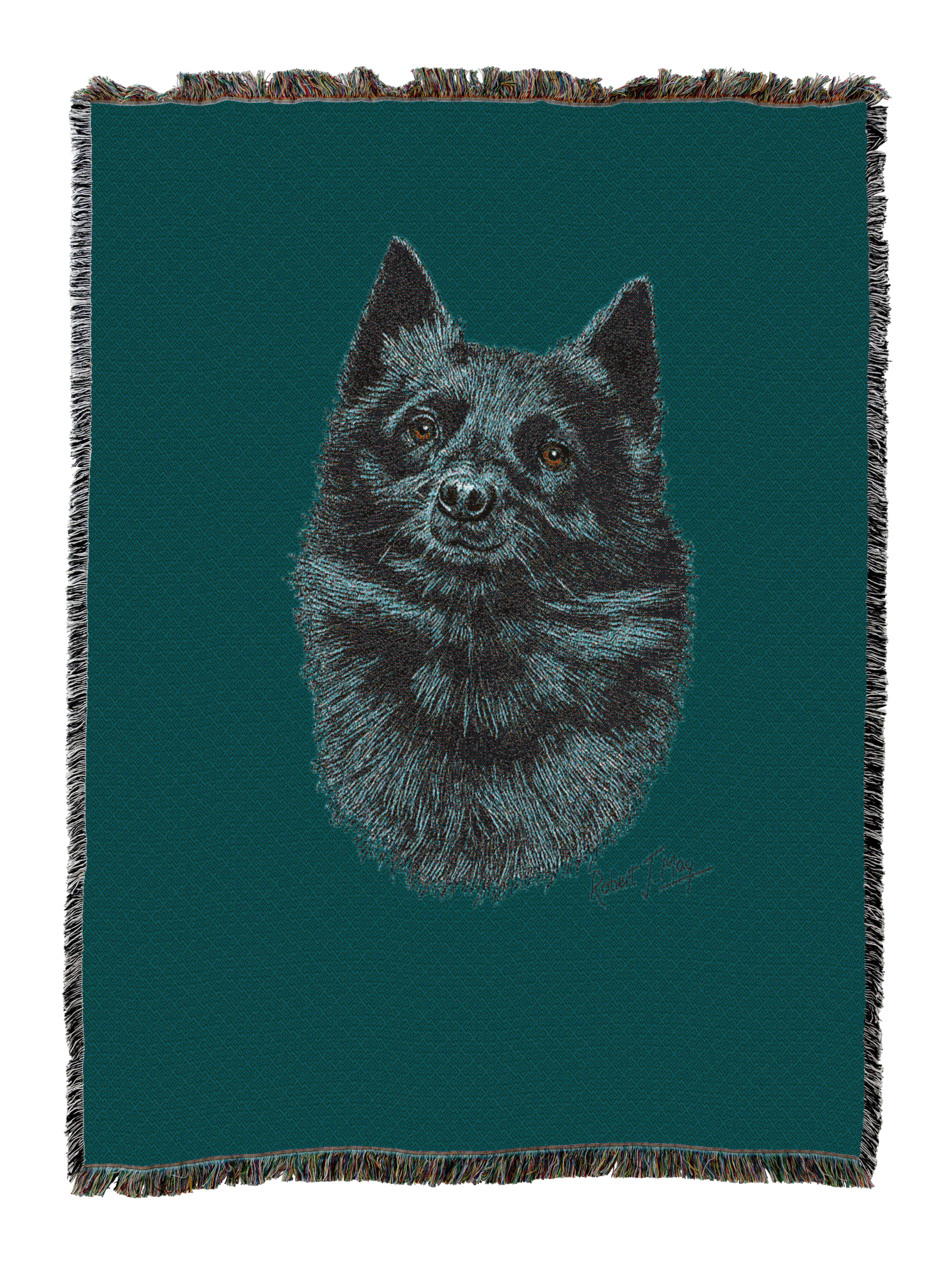 Schipperke Blanket Teal