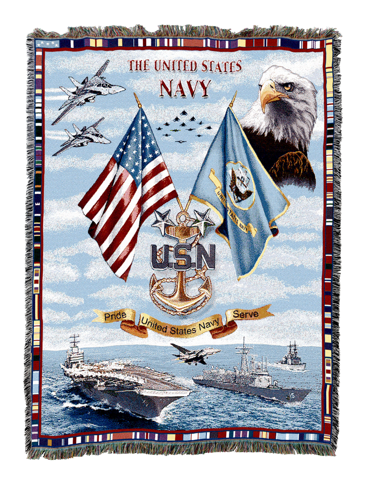 Navy Chiefs Blanket