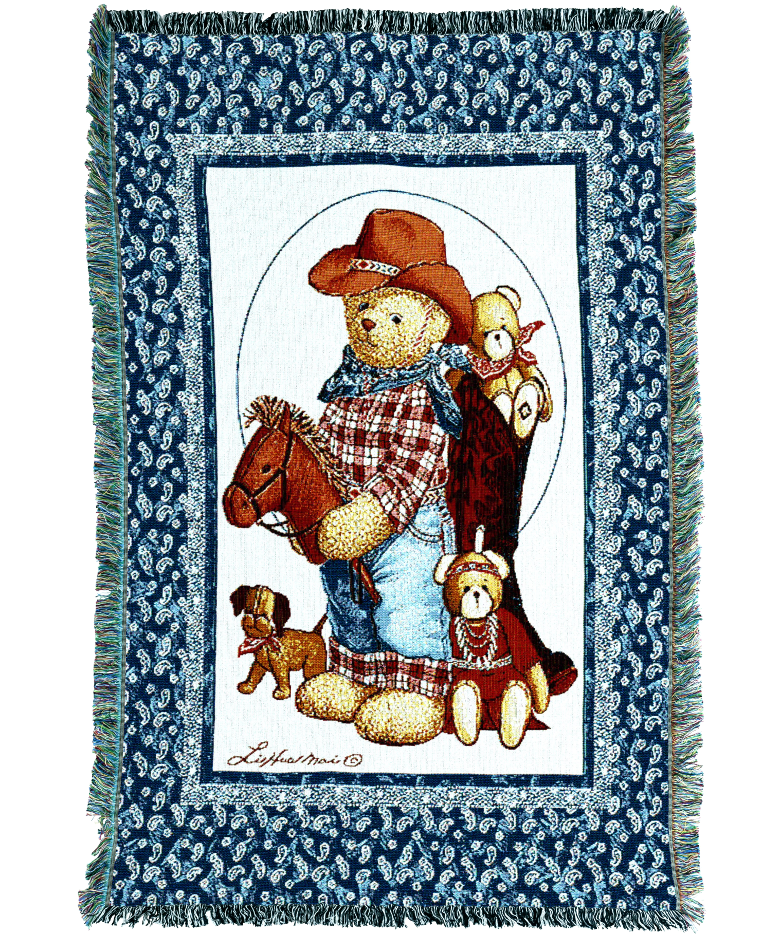 Curly Bears Quilt Mini Blanket
