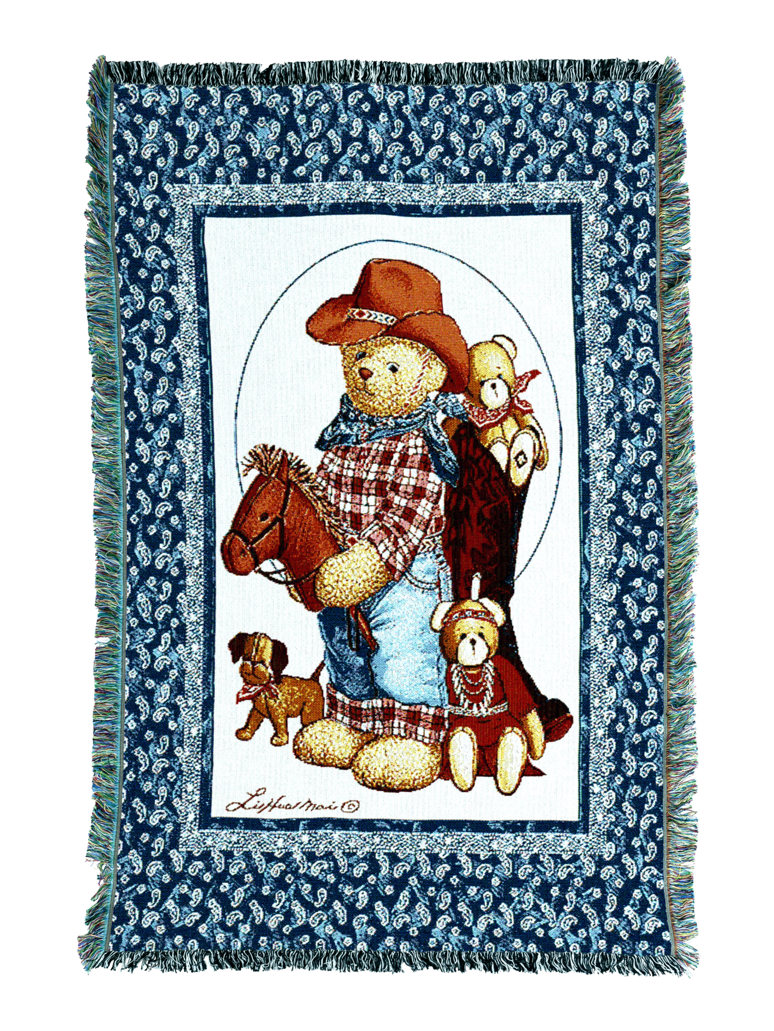 Curly Bears Quilt Mini Blanket
