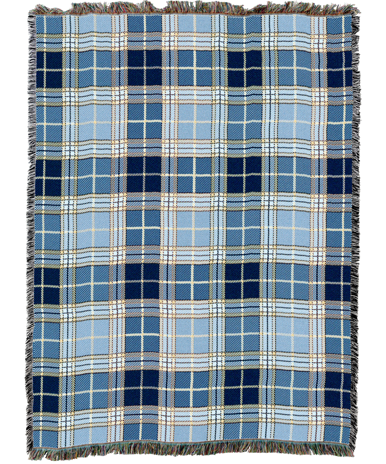 Blue Bell Plaid Tartan Blanket