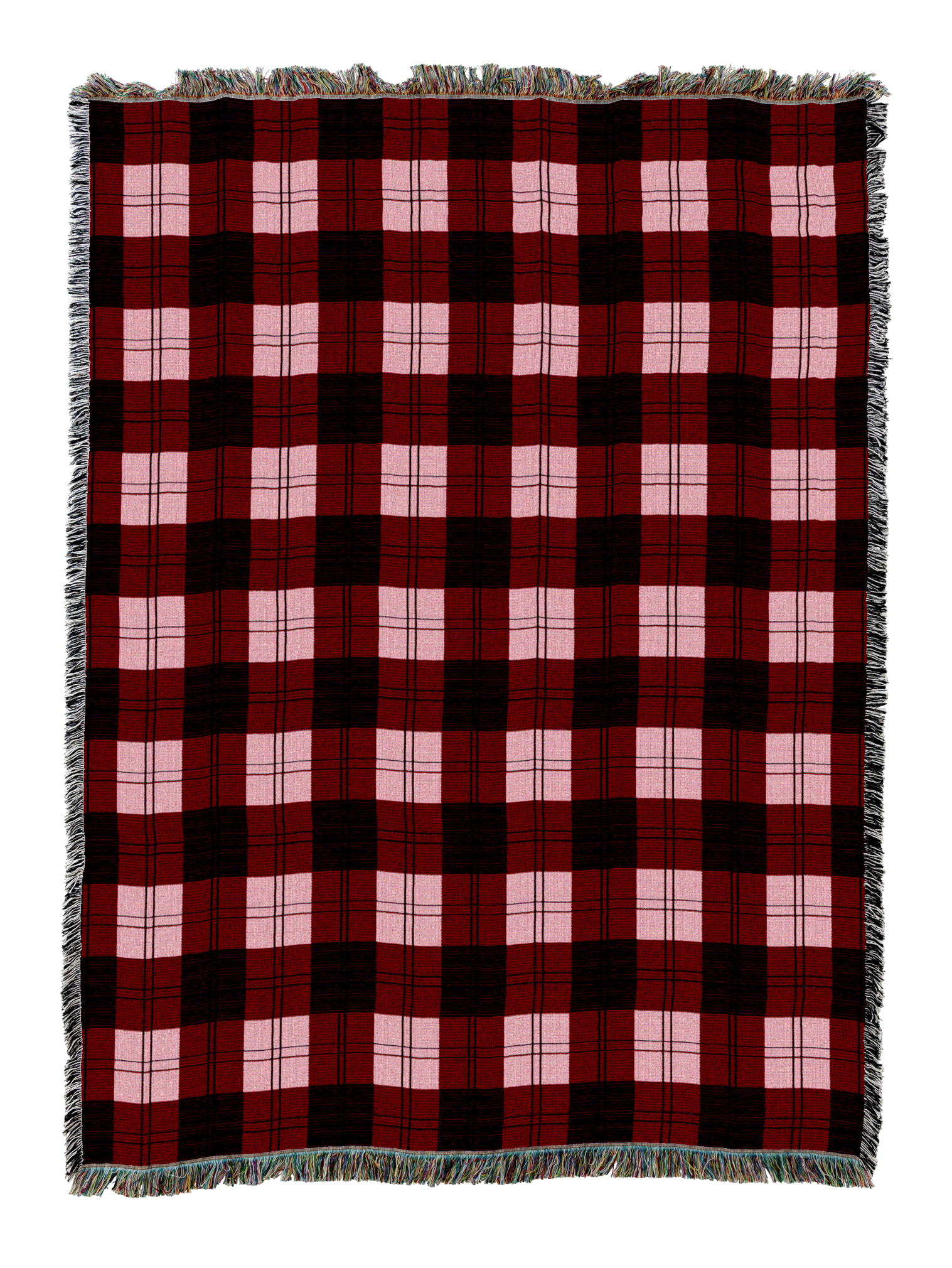 Watermelon Plaid Blanket
