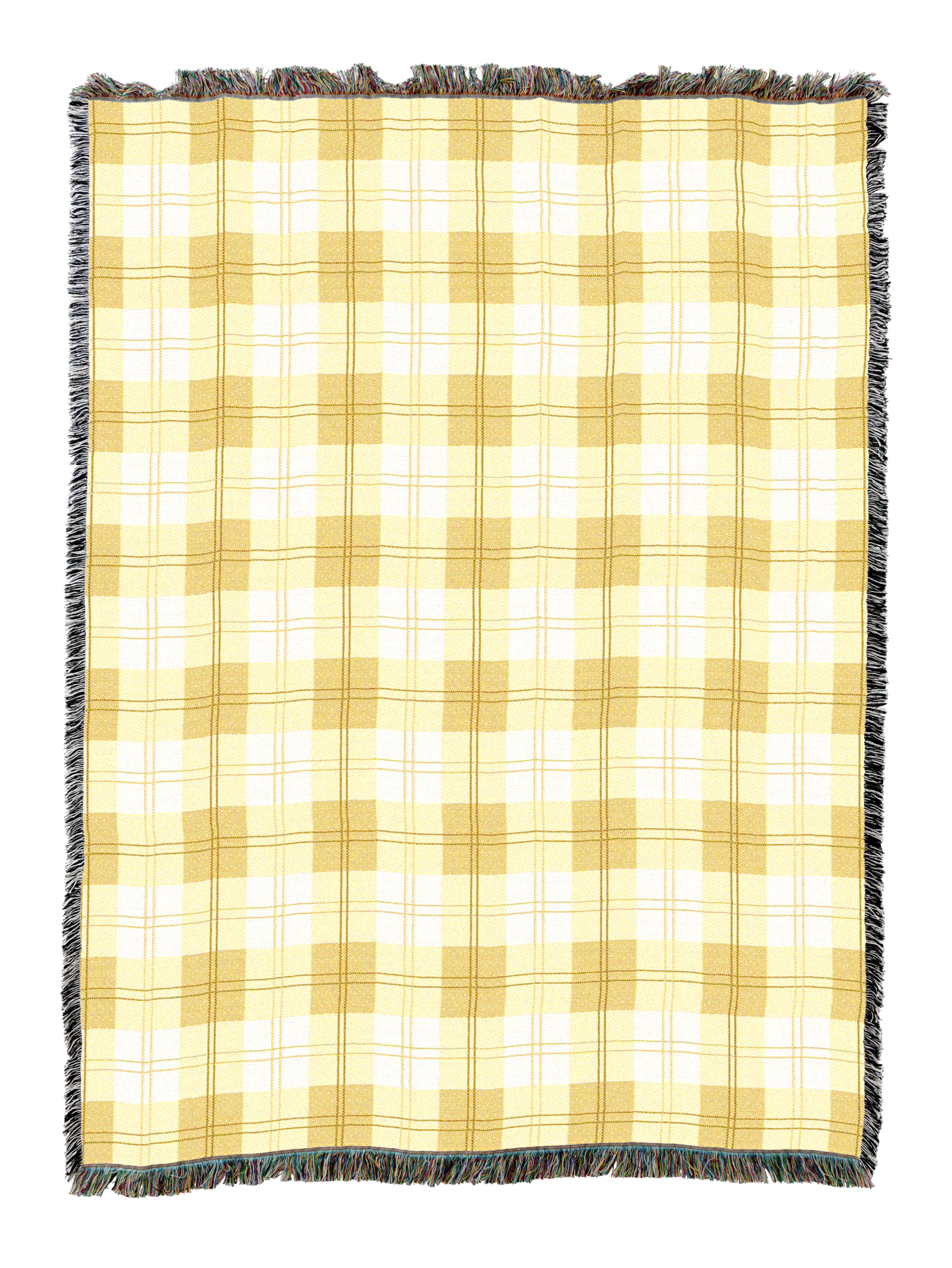 Lemon Plaid Blanket