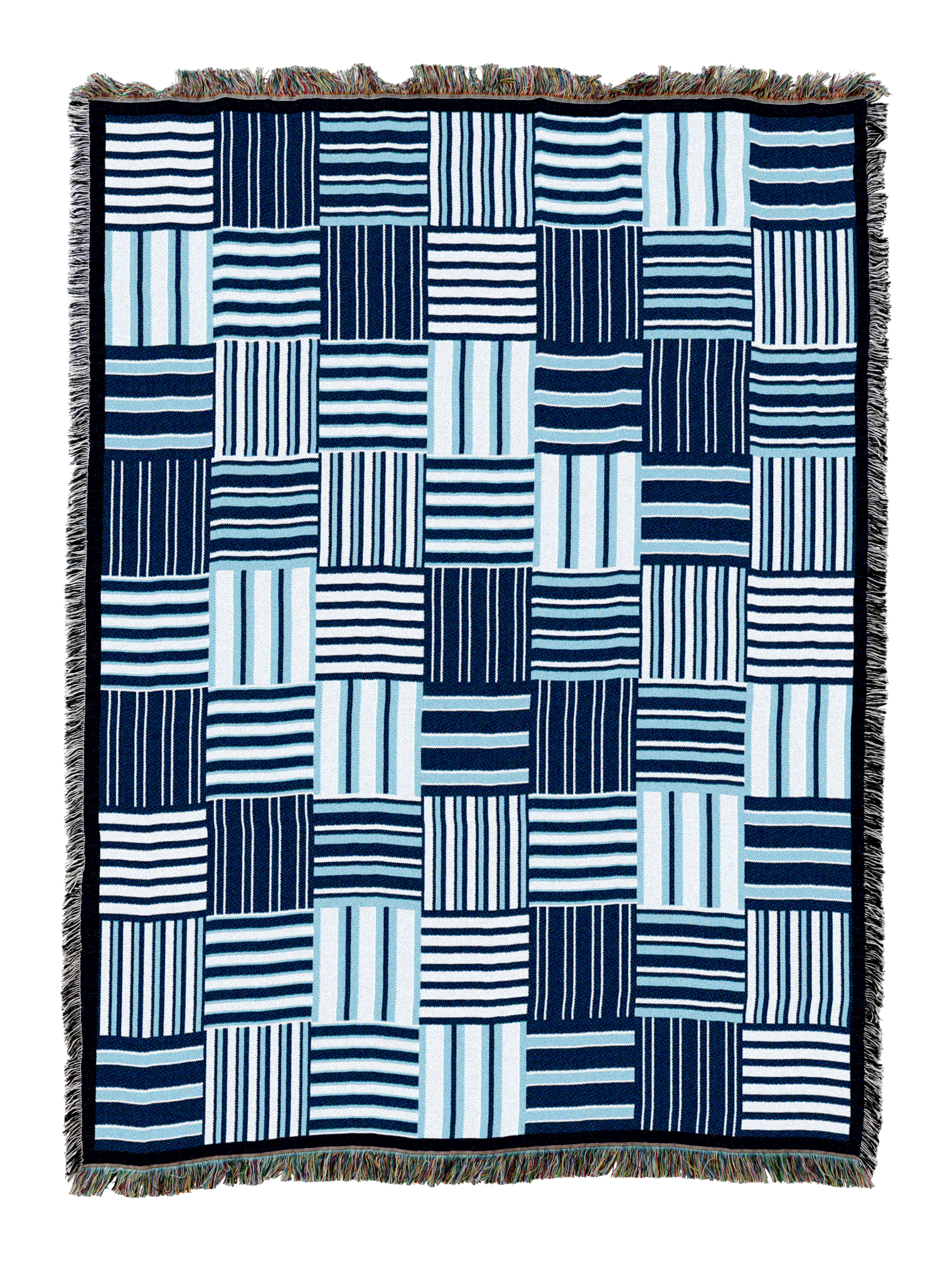 Tile Blue Blanket