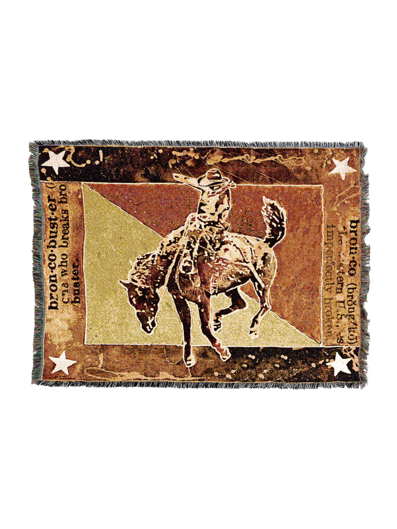 Bust Over Moon Bronco Buster Blanket