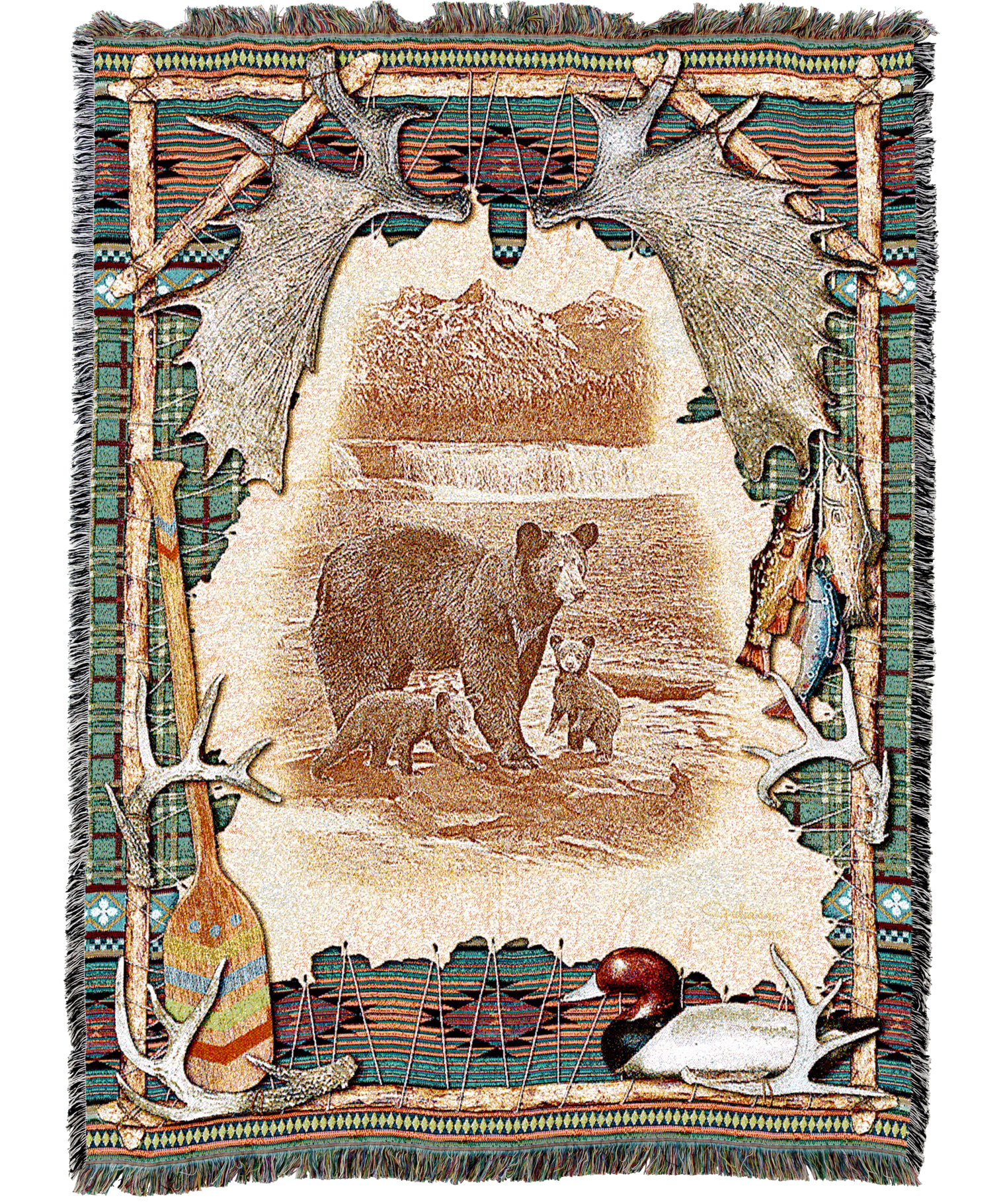 Antler Lodge Tapestry Blanket