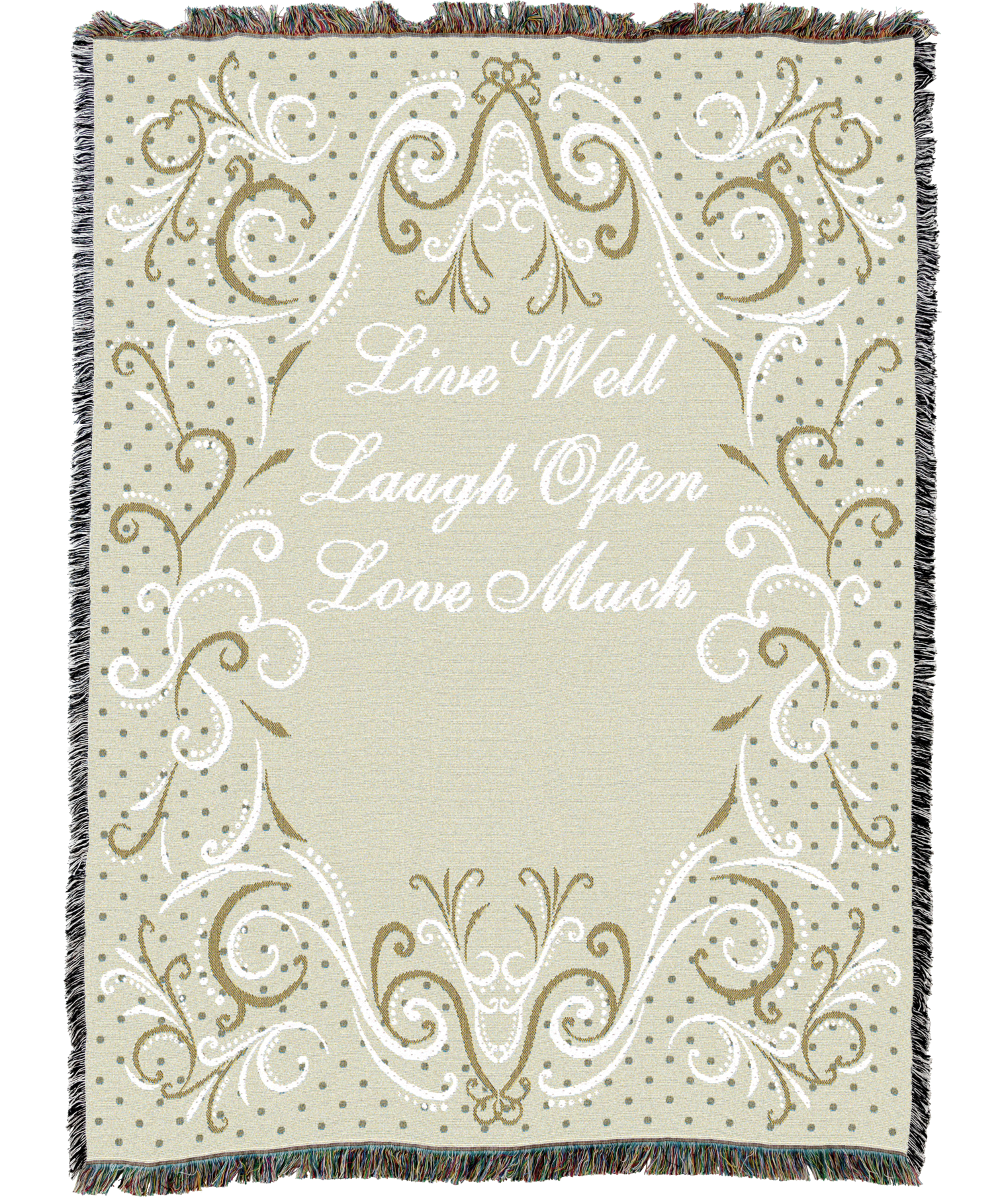 Life Scroll Toffee Blanket