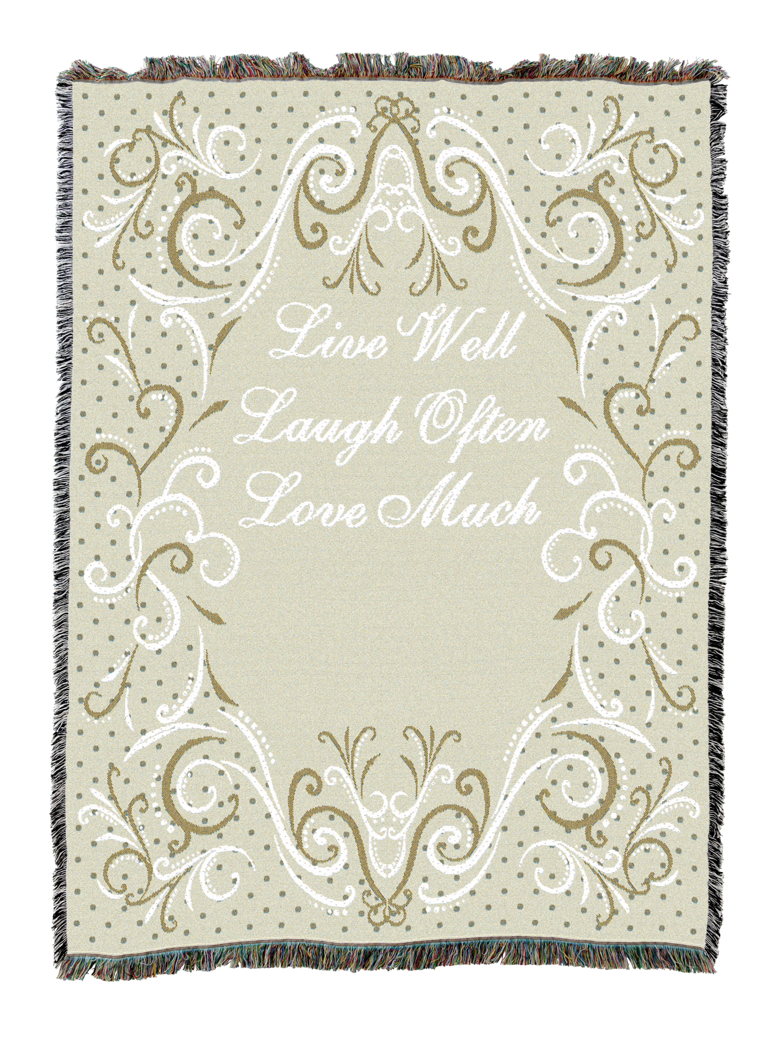Life Scroll Toffee Blanket