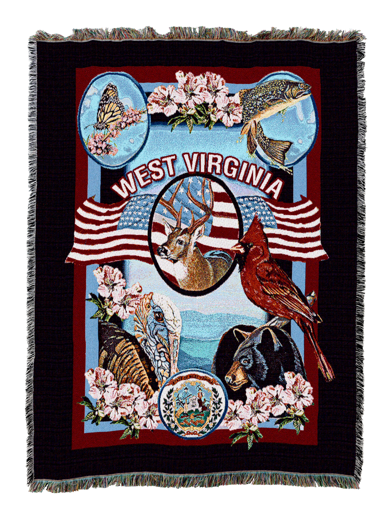 State Of West Virginia Blanket