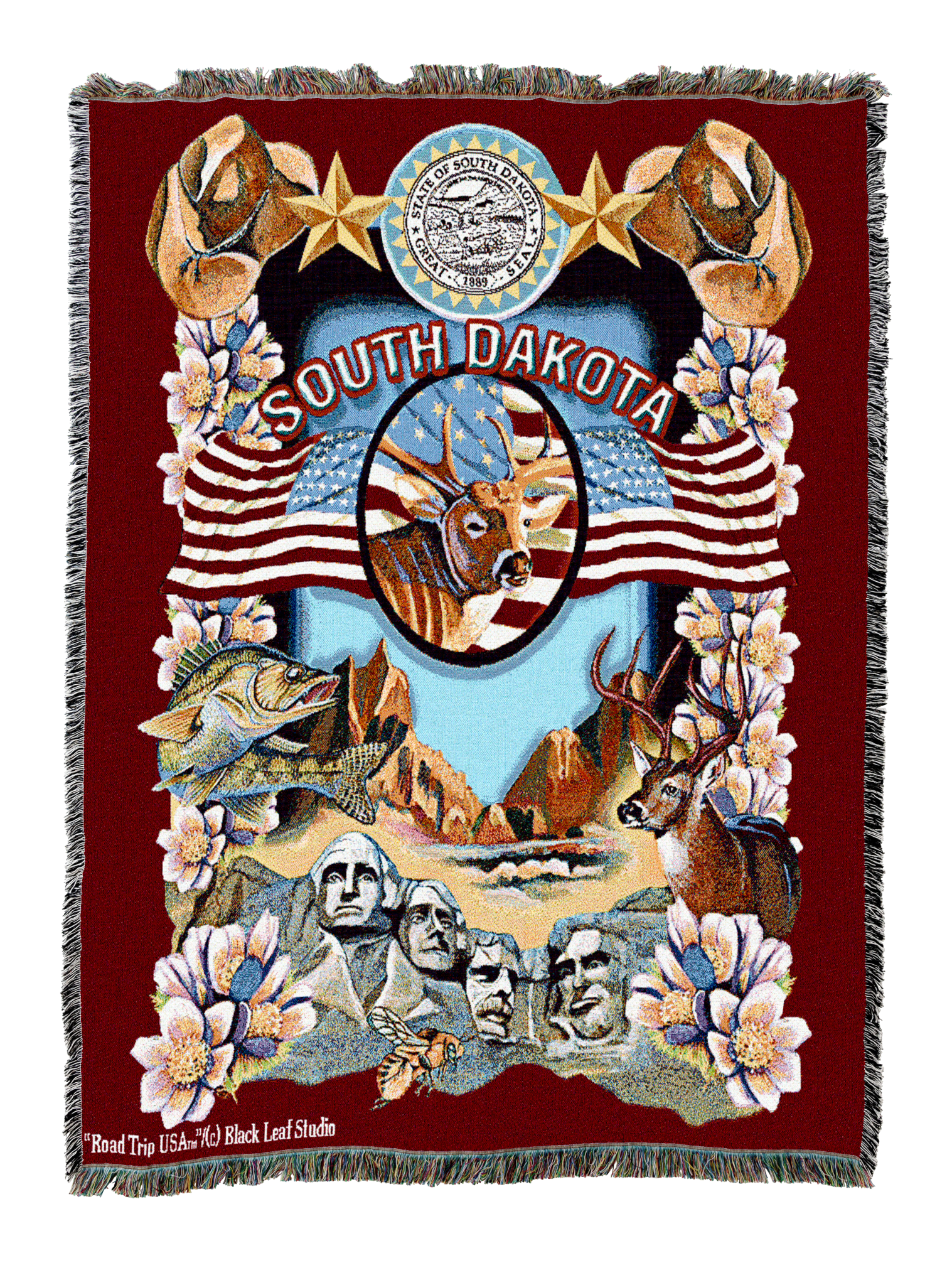 State Of South Dakota Blanket