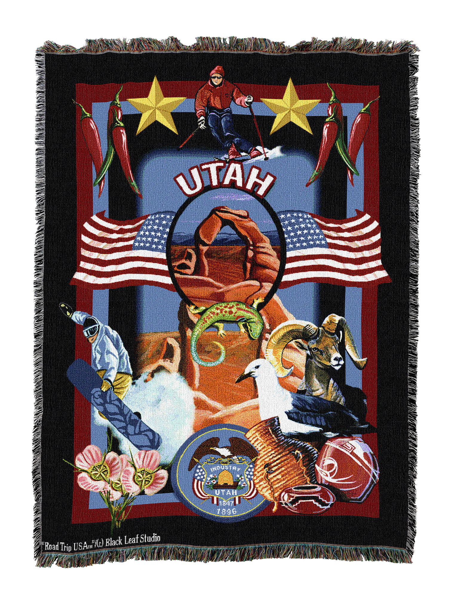 State Of Utah Blanket