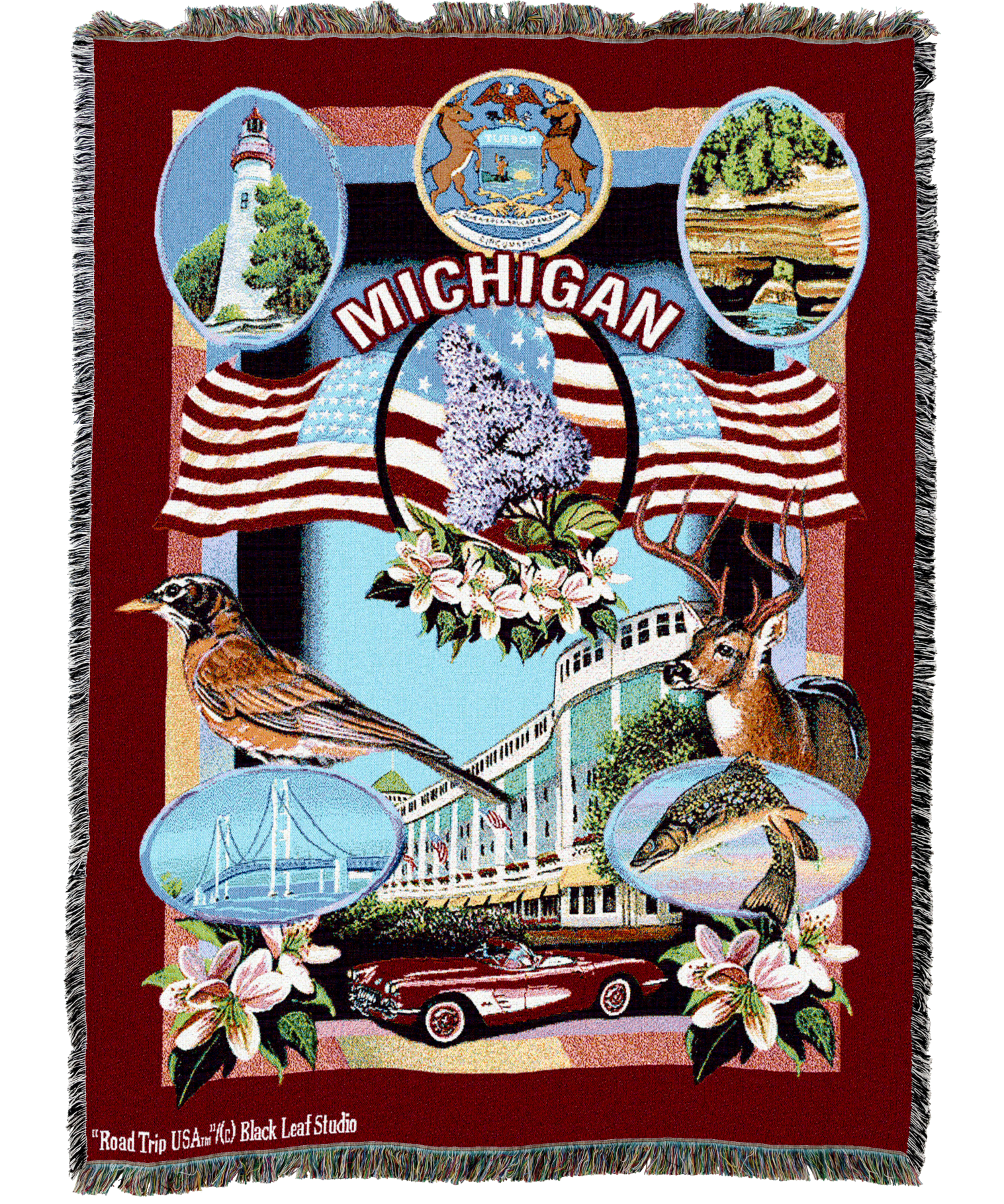 State Of Michigan Blanket