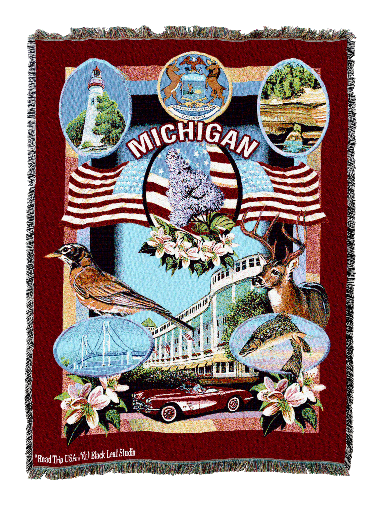 State Of Michigan Blanket