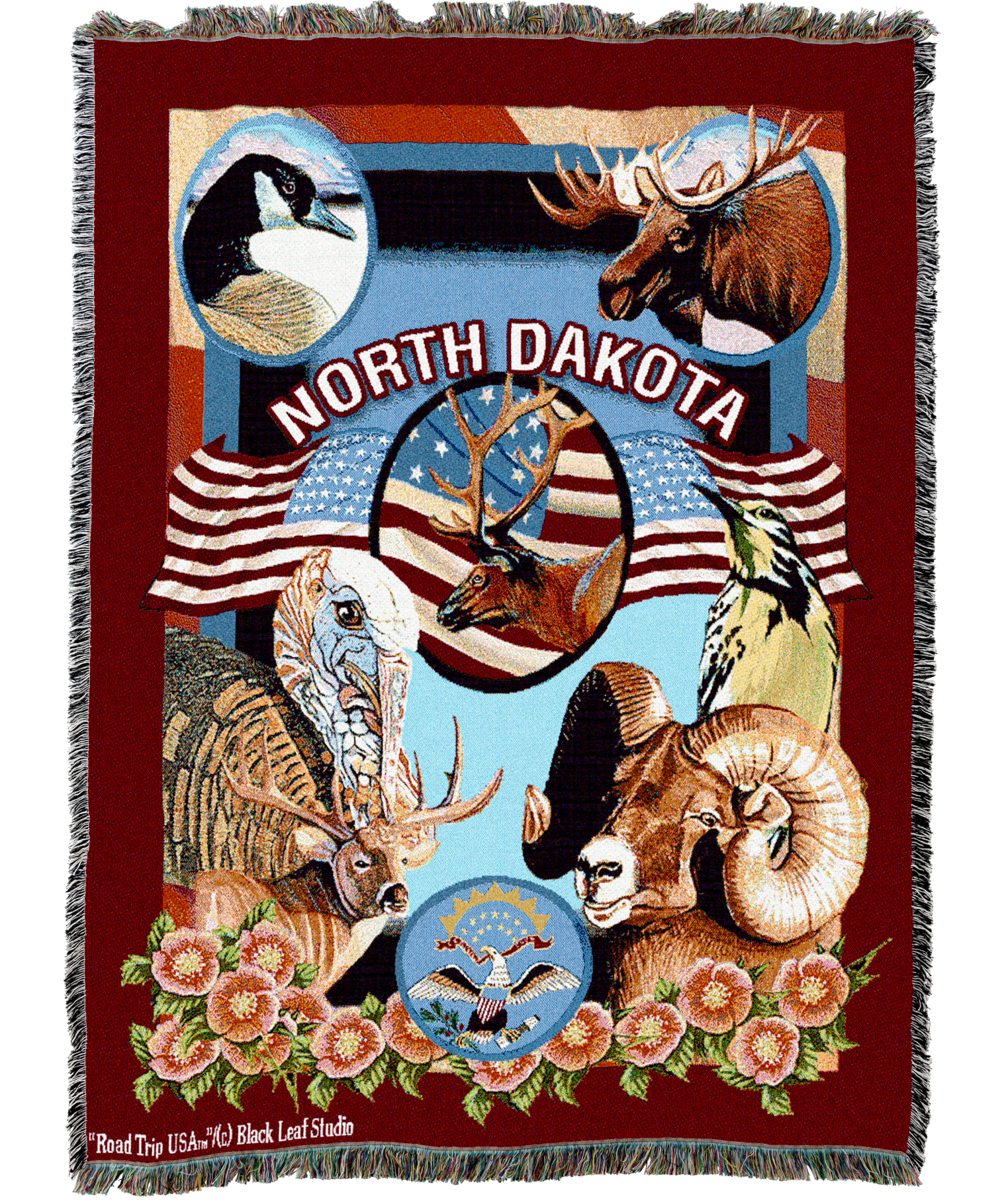 State Of North Dakota Blanket
