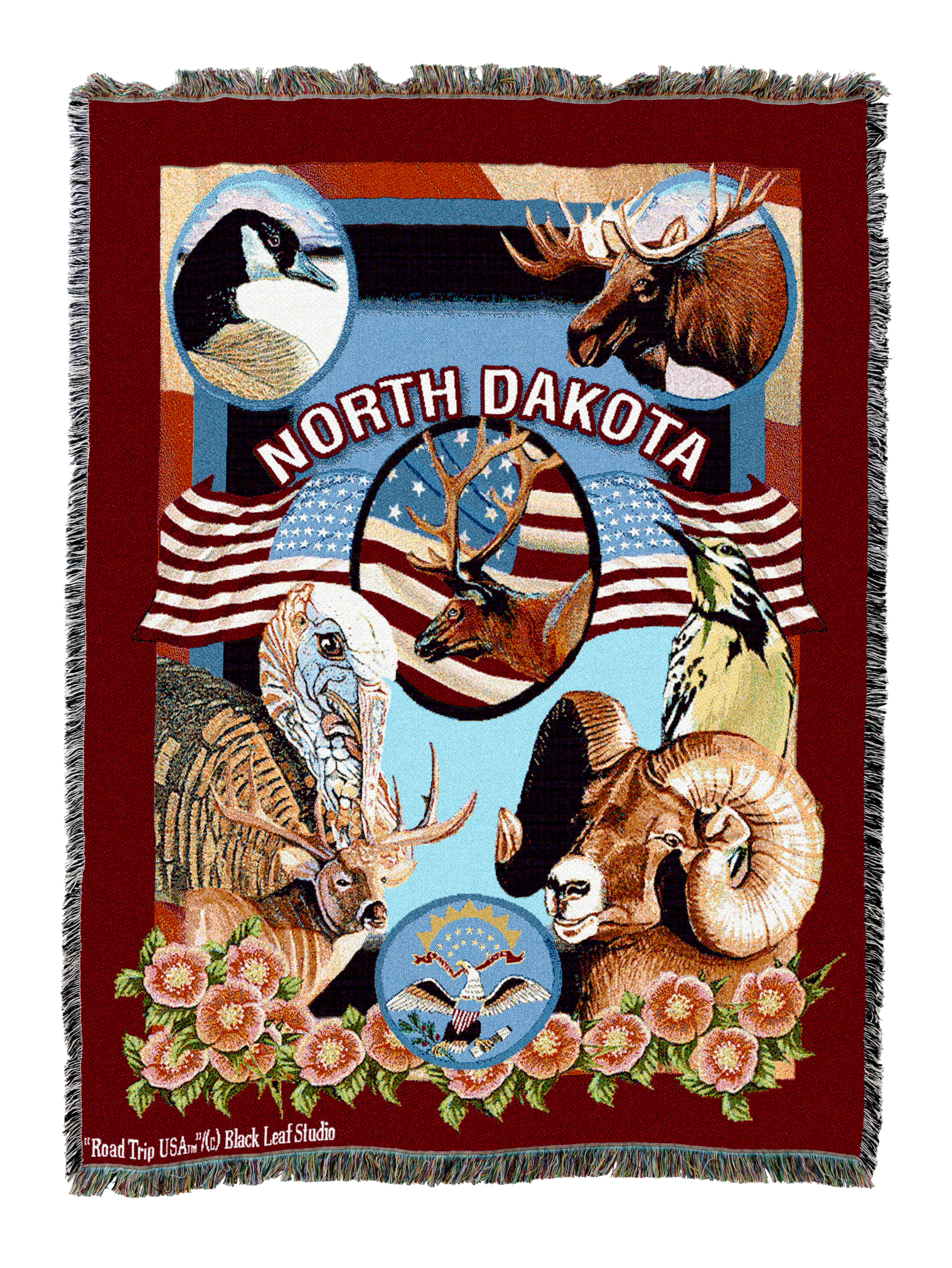 State Of North Dakota Blanket
