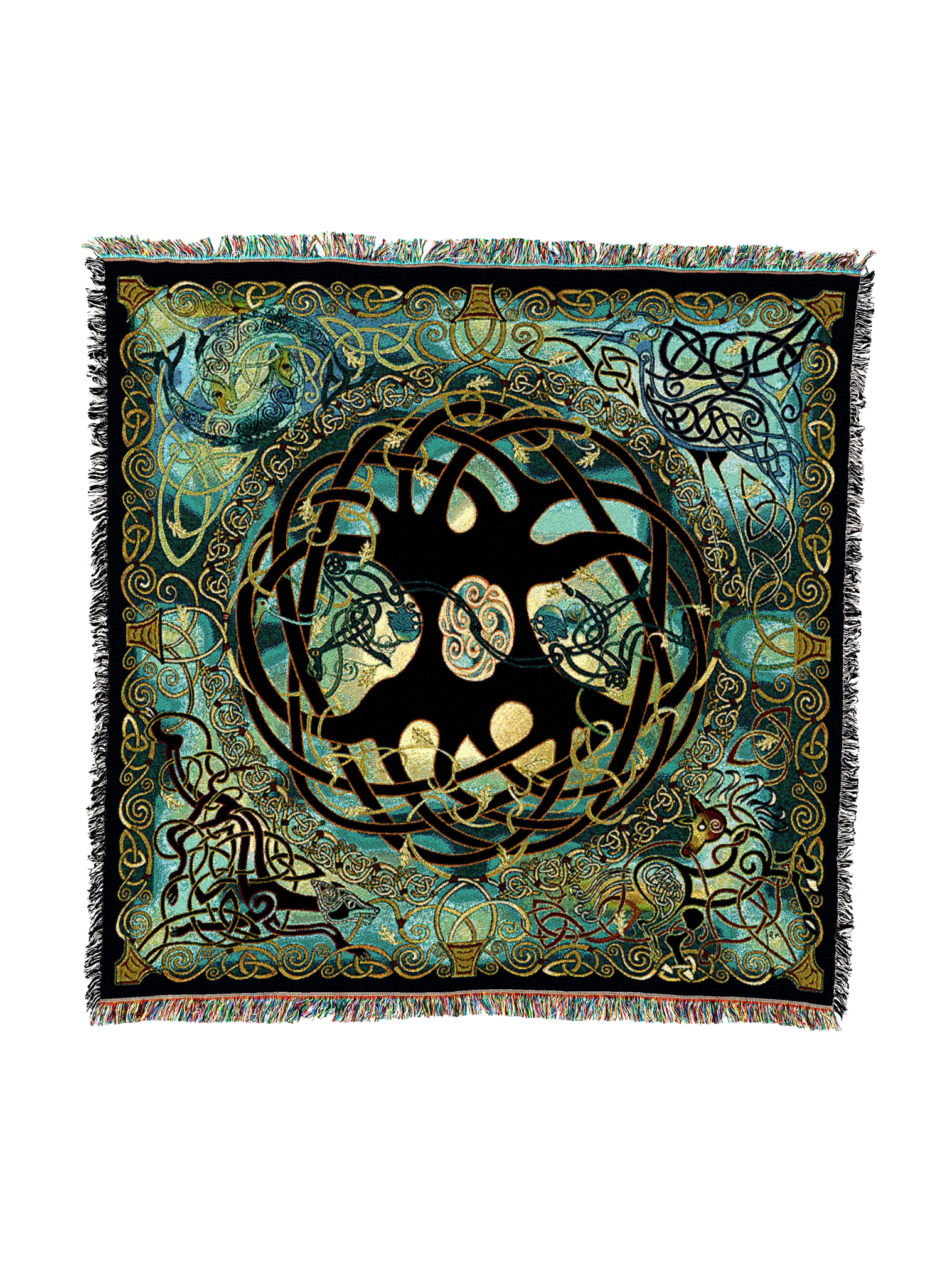 Celtic Tree Of Life Tapestry Blanket