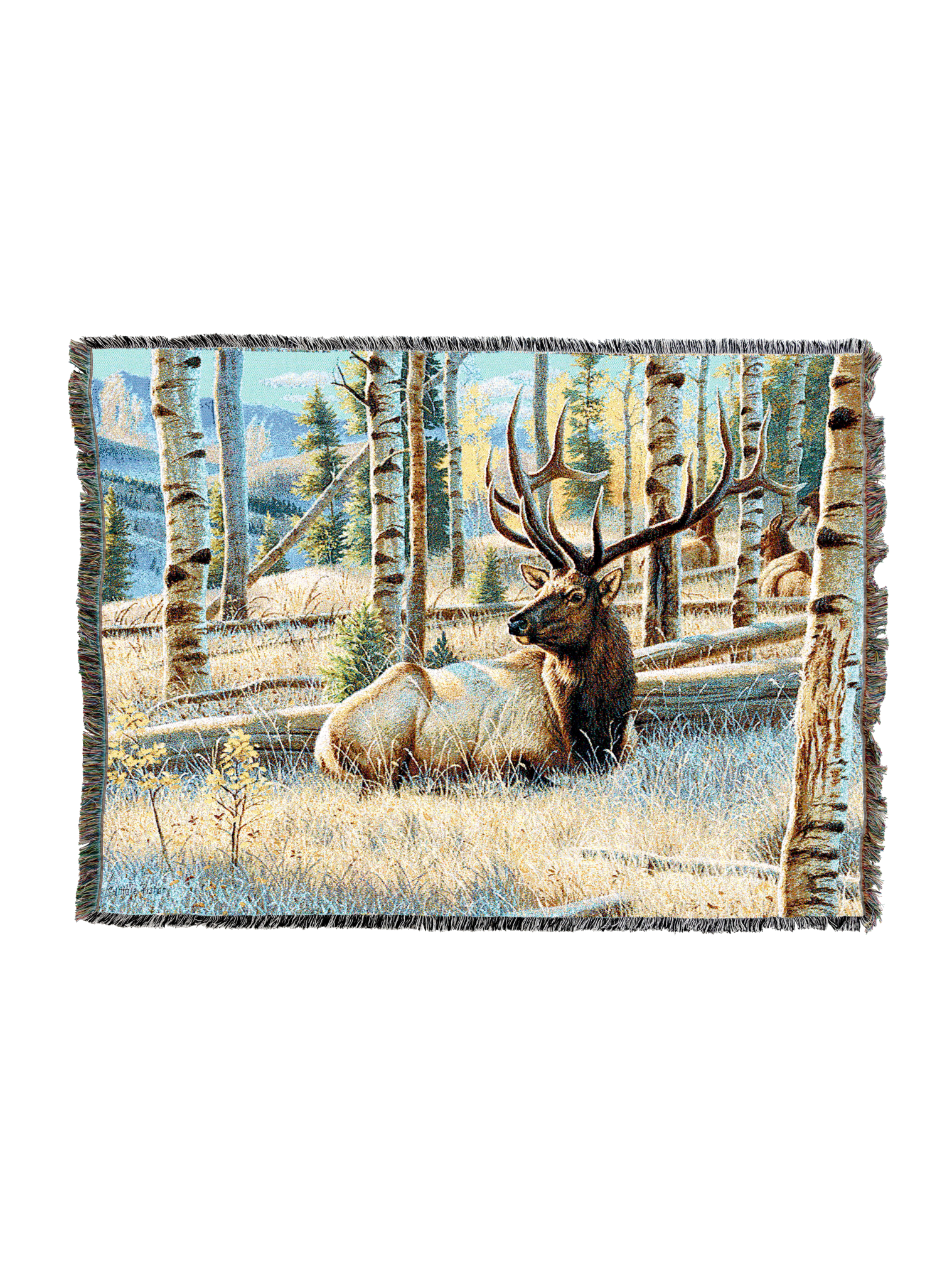 Morning View Elk Blanket