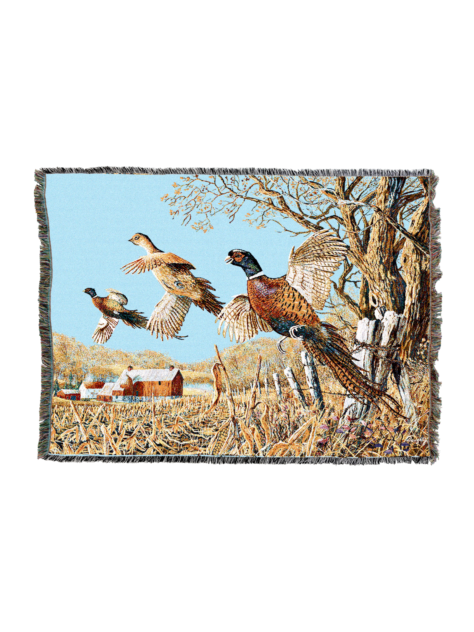 High Field Flush Pheasant Hunting  Blanket