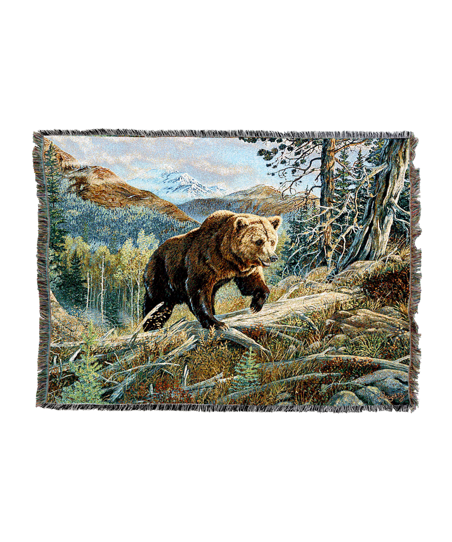 Over The Top Brown Bear Blanket