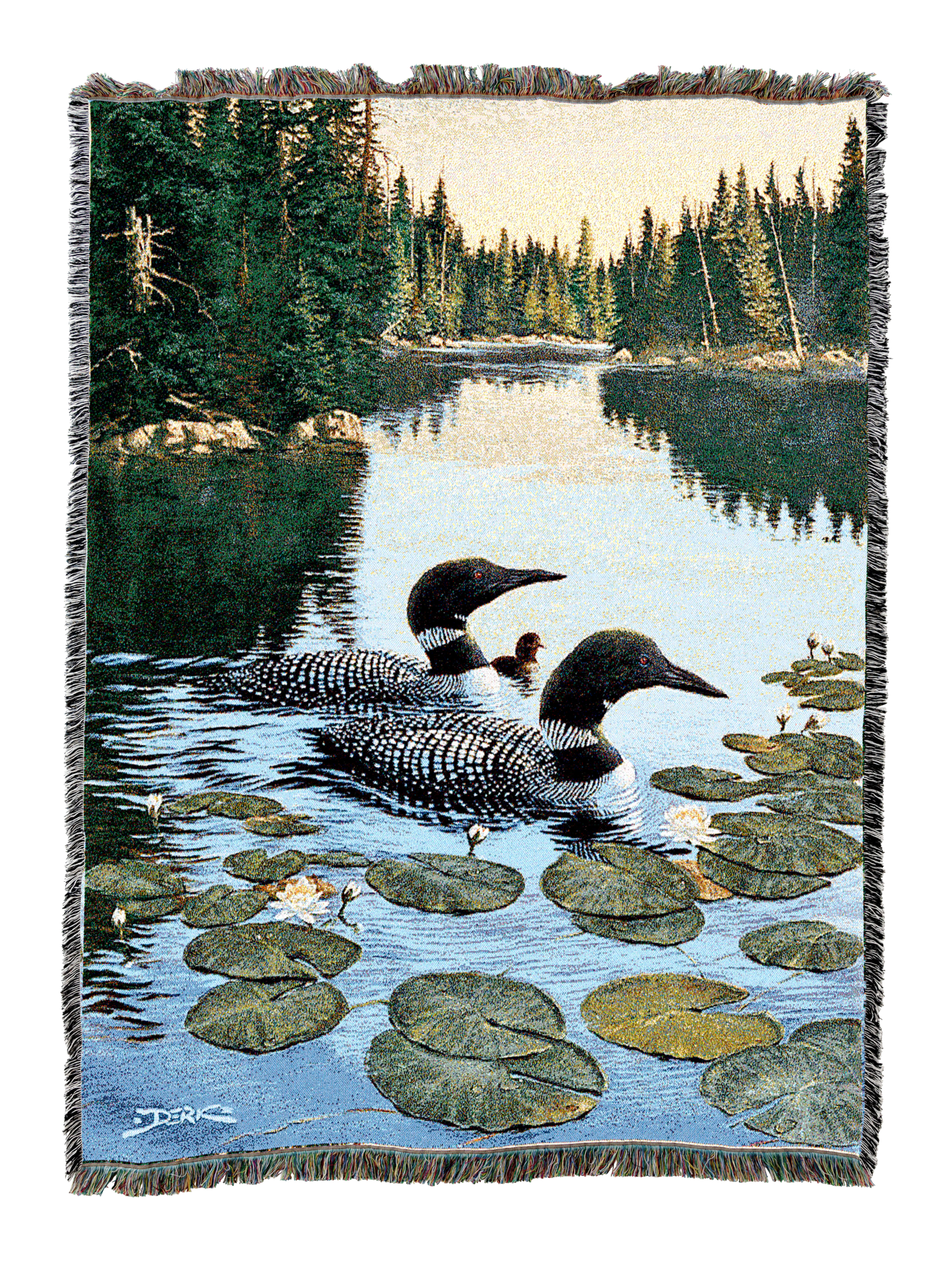 Enchanted Passage Loons Blanket