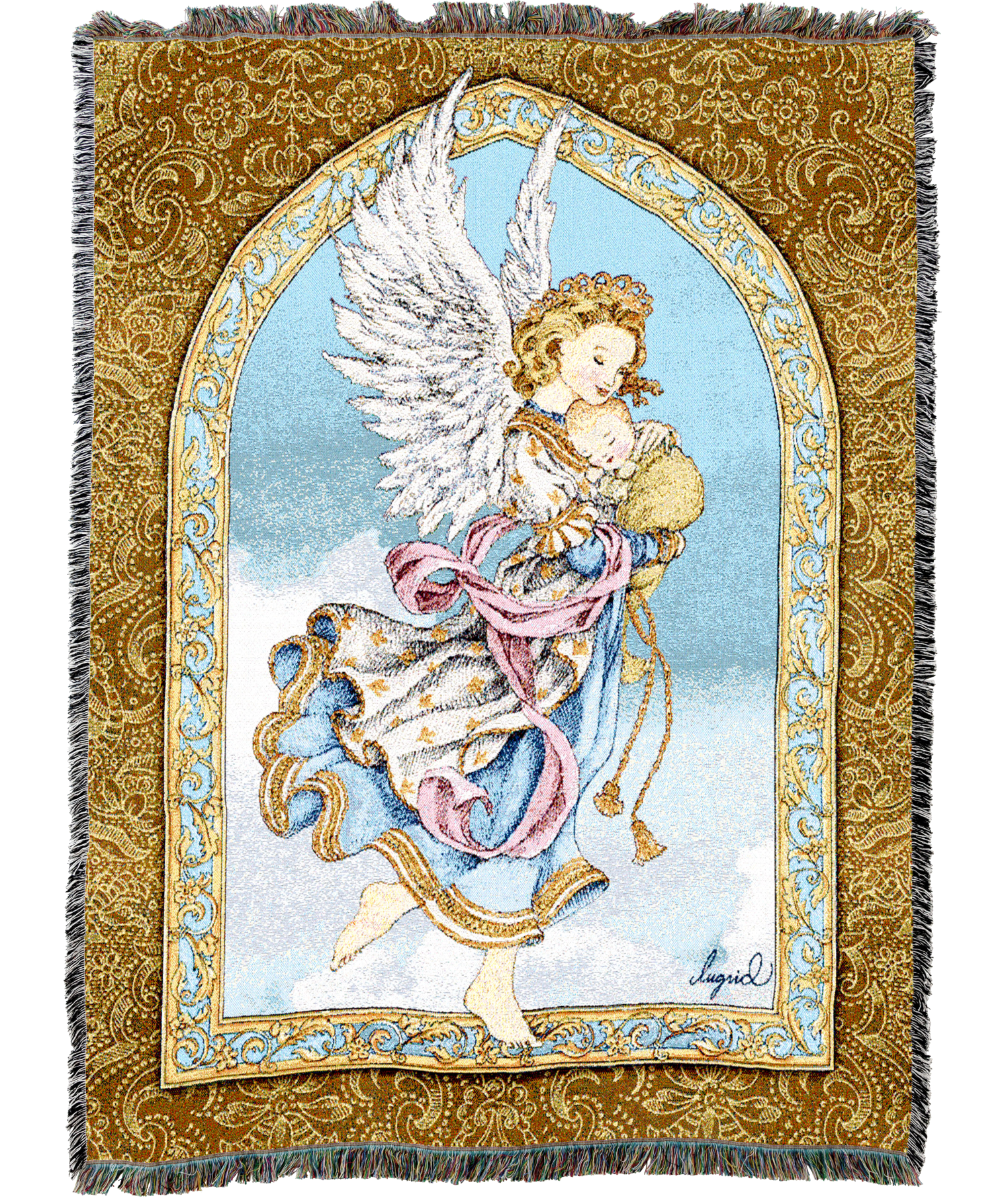 Angel and Baby Blanket