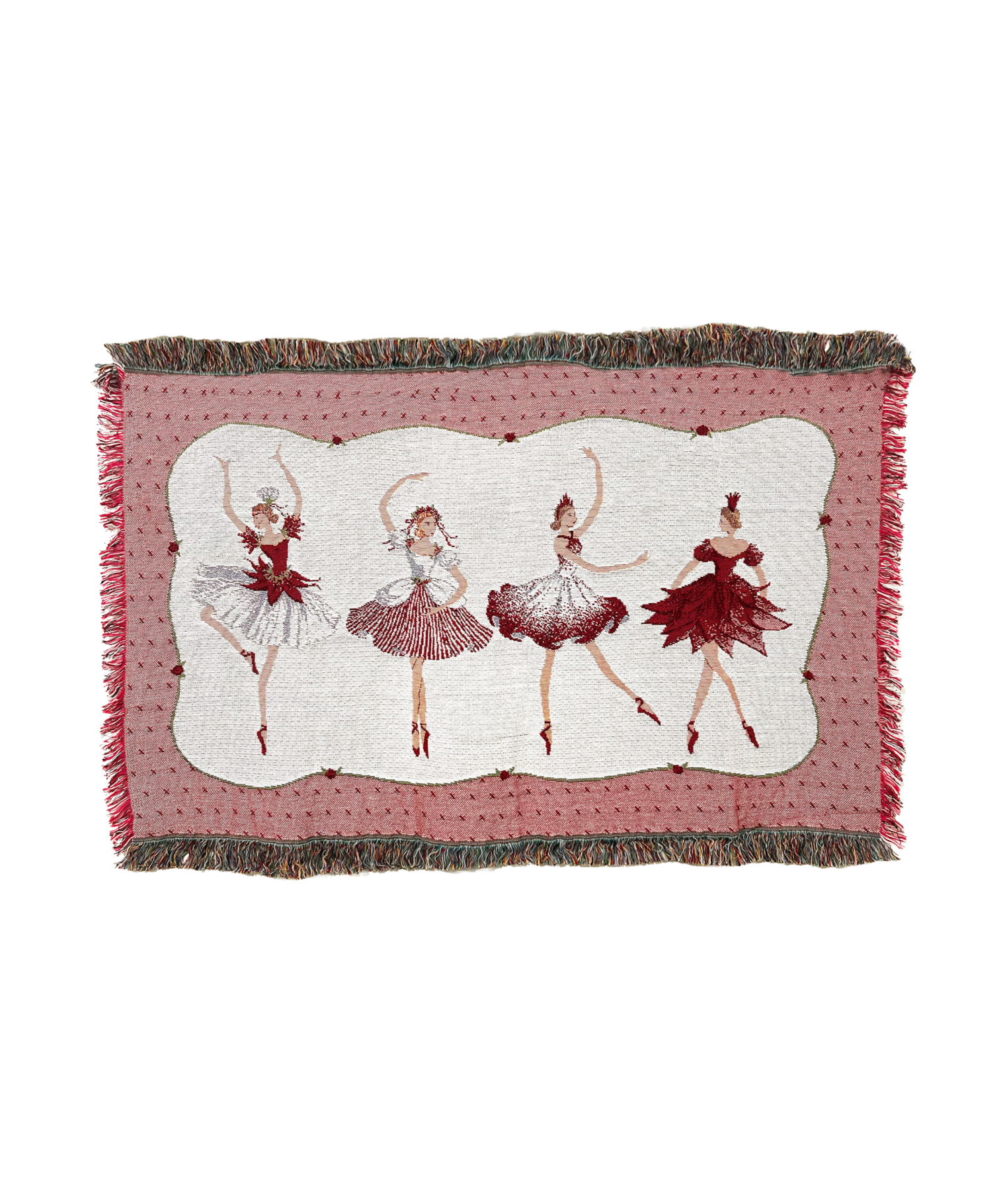 Four Ballerinas Tapestry Mini Blanket
