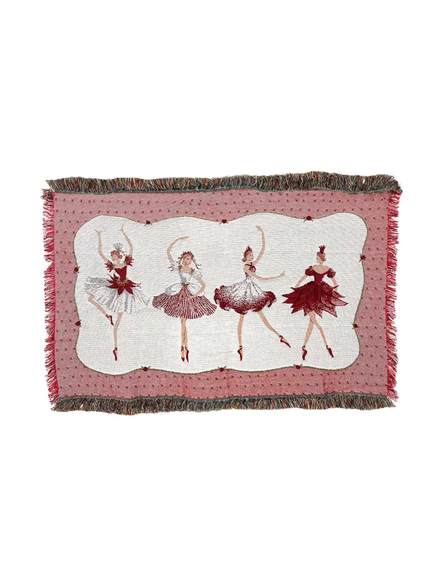 Four Ballerinas Tapestry Mini Blanket
