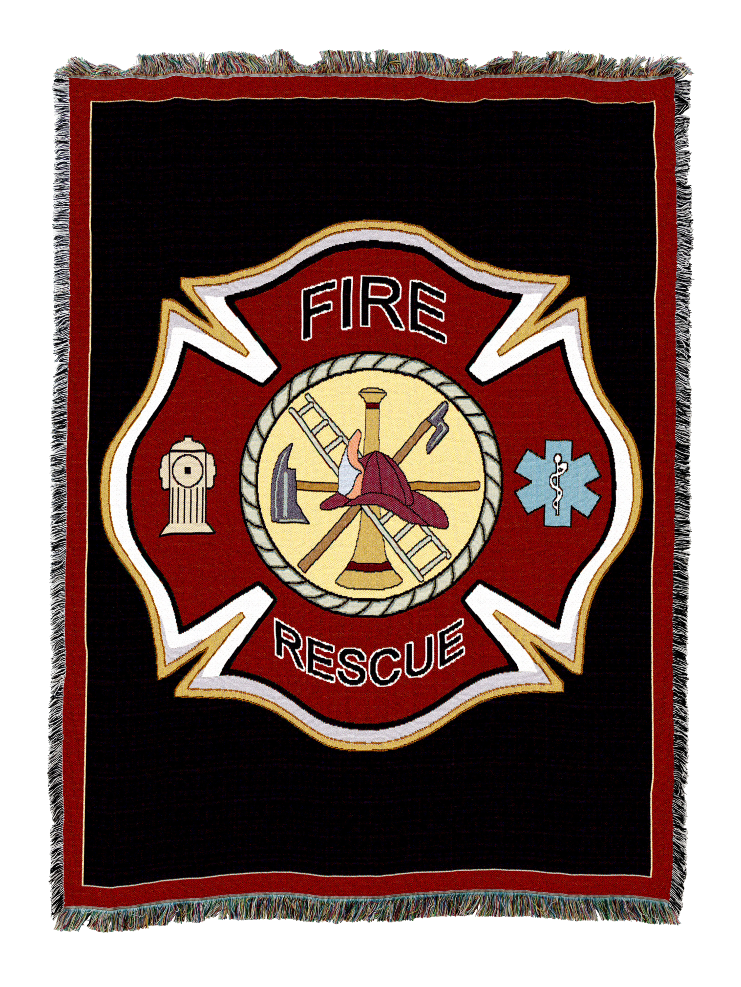Firefighter Fireman Shield Blanket