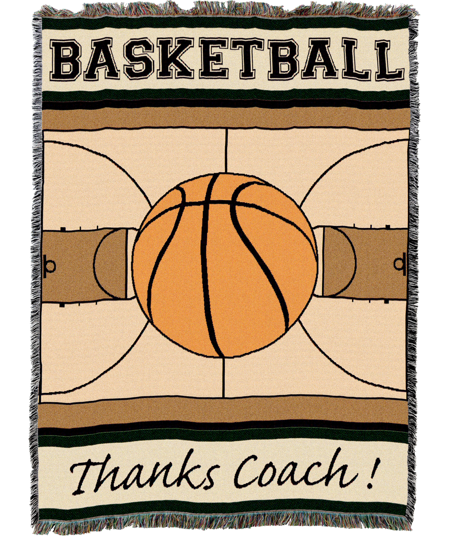 Thanks Coach Basketball Blanket