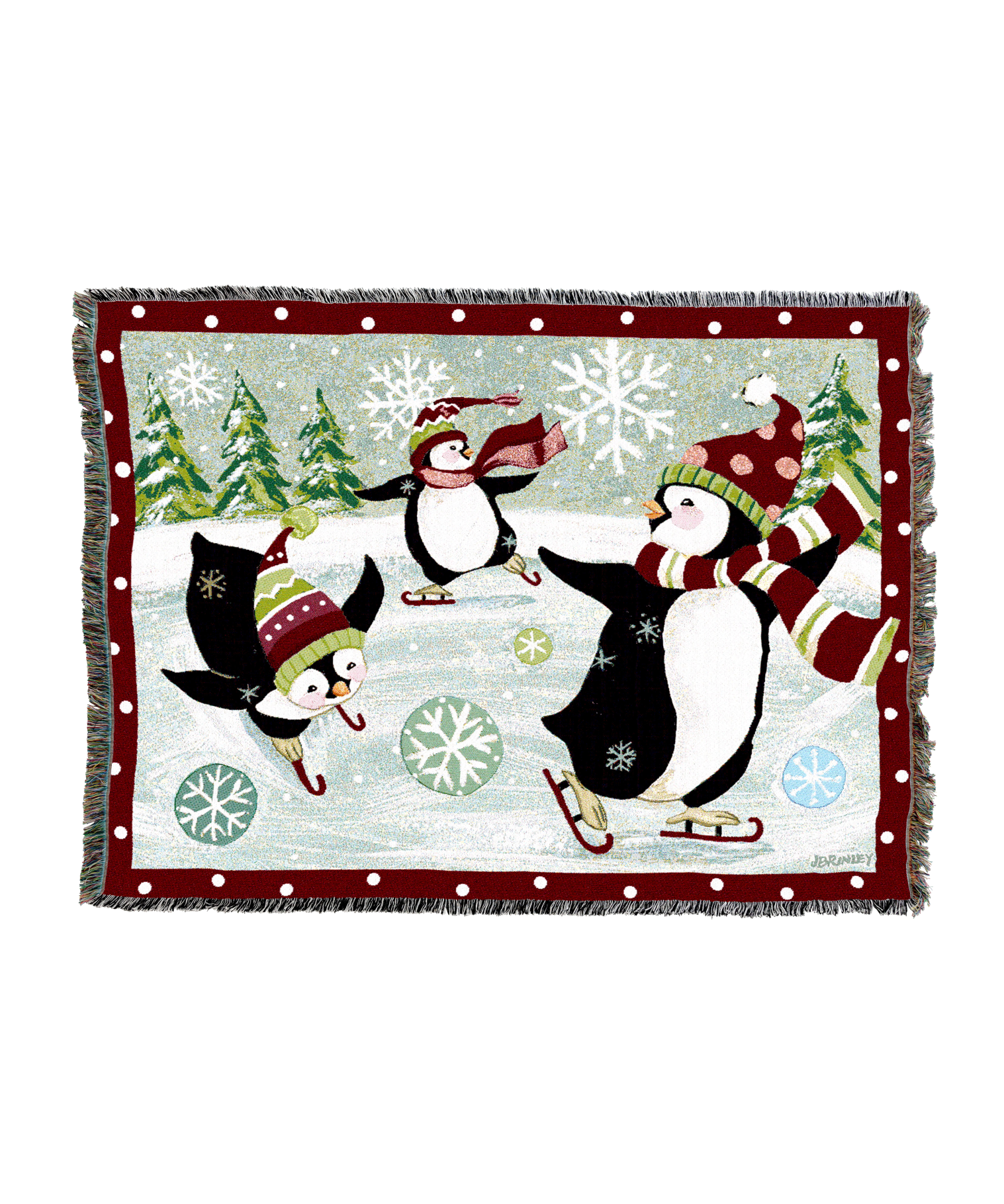 Christmas Penguin Blanket
