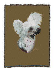 Chinese Crested Dog Blanket Sand
