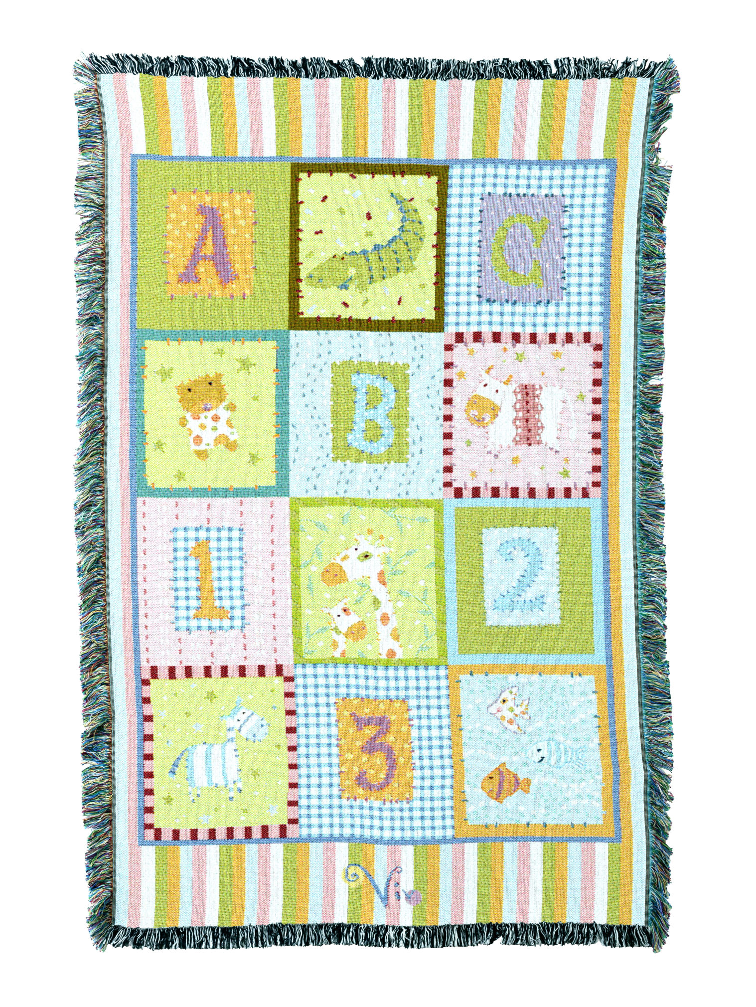 Abc 123 Mini Blanket