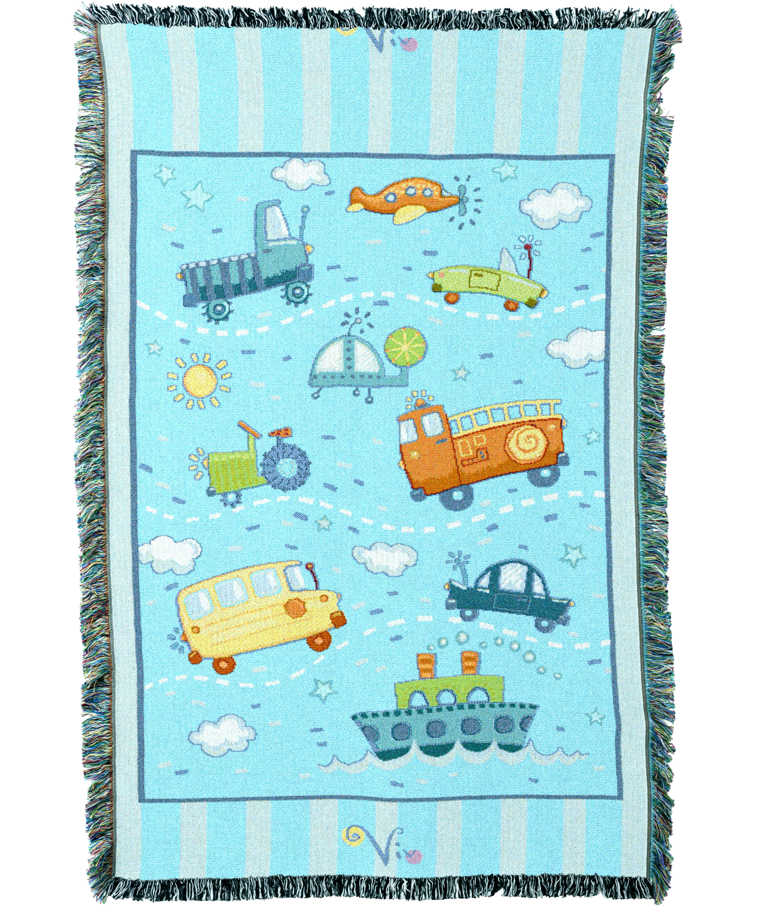 Transportation Toys Mini  Blanket