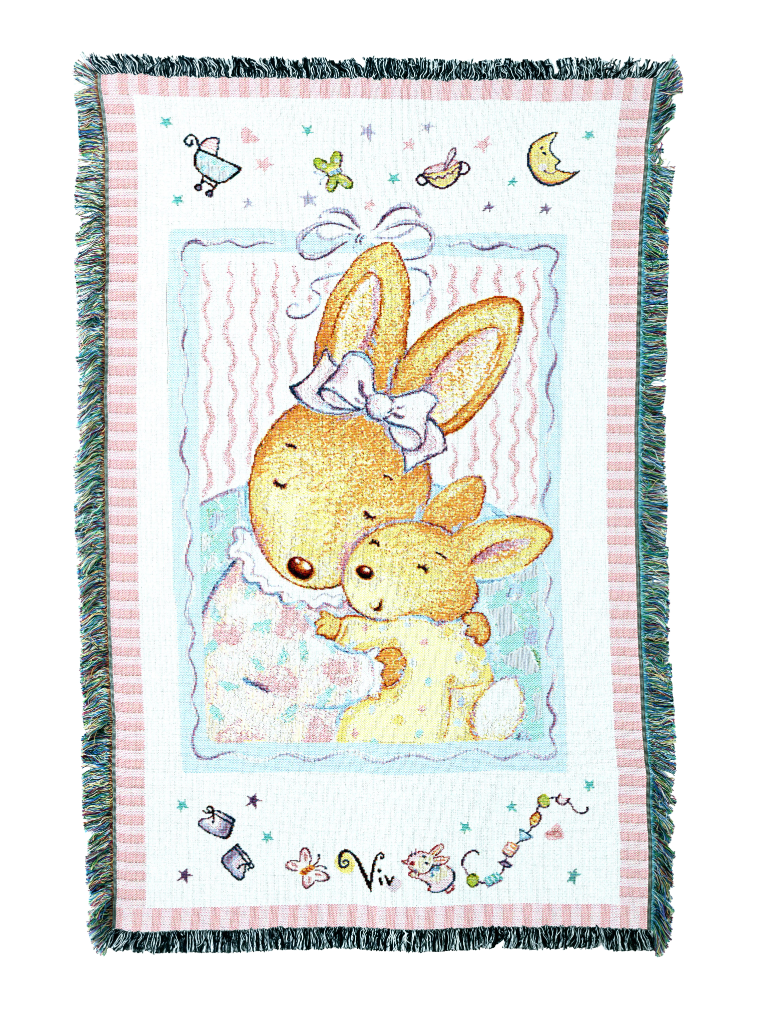 Baby Bunny Hugs Mini Blanket