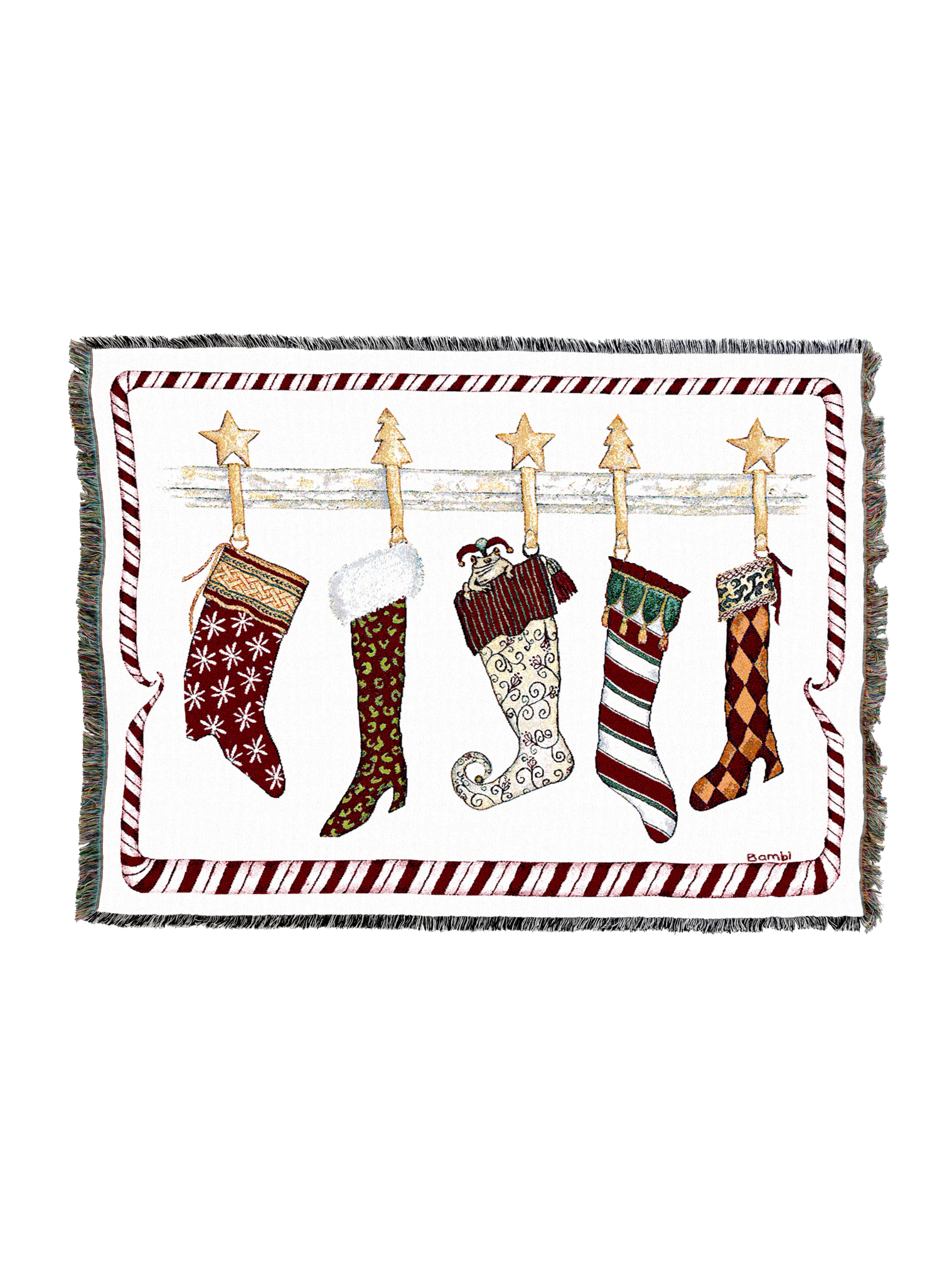 And The Stockings Were Hung Blanket